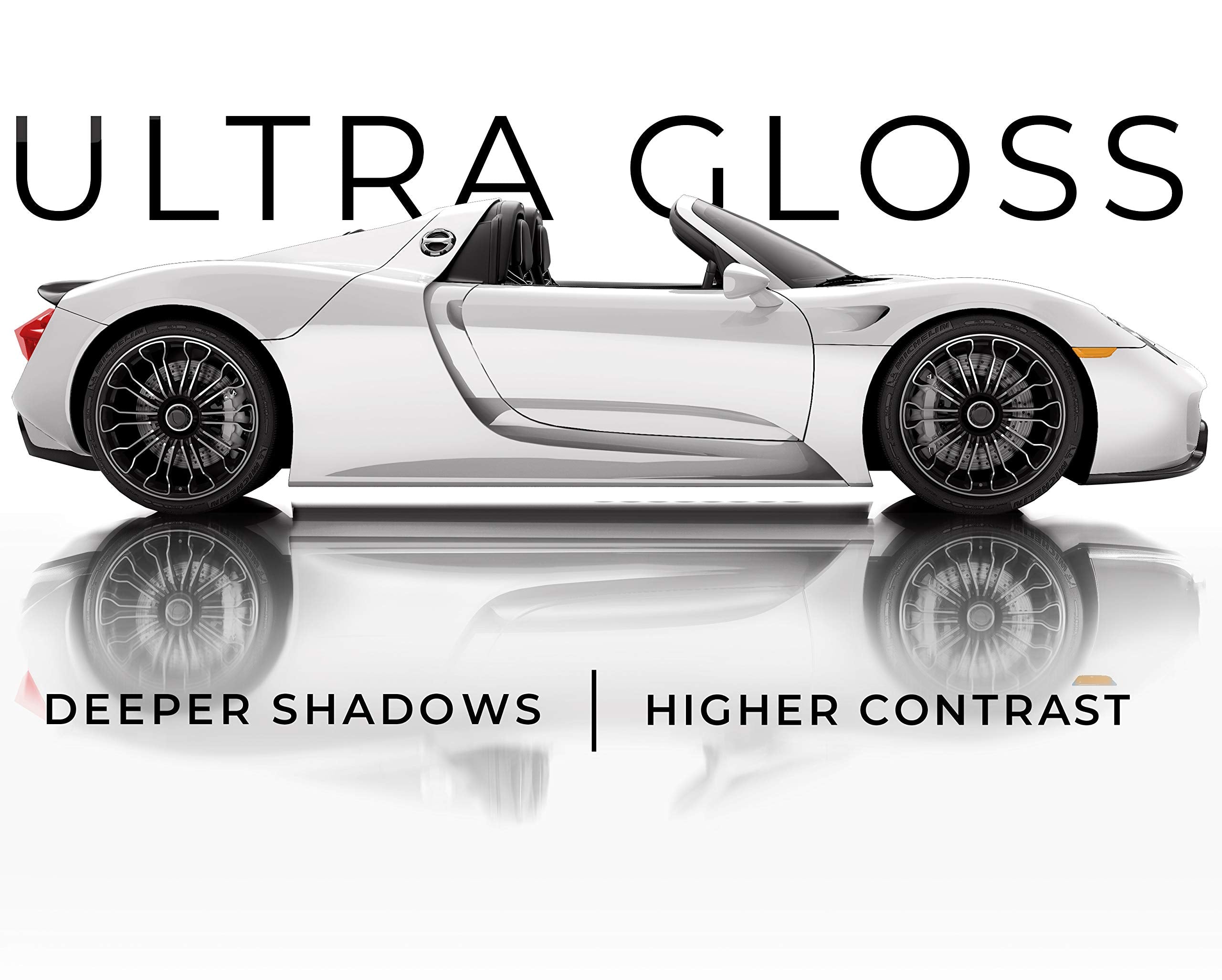 Vvivid+ Ultra Gloss Premium Vinyl Car Wrap Film (15Ft X 5Ft, Gloss White)