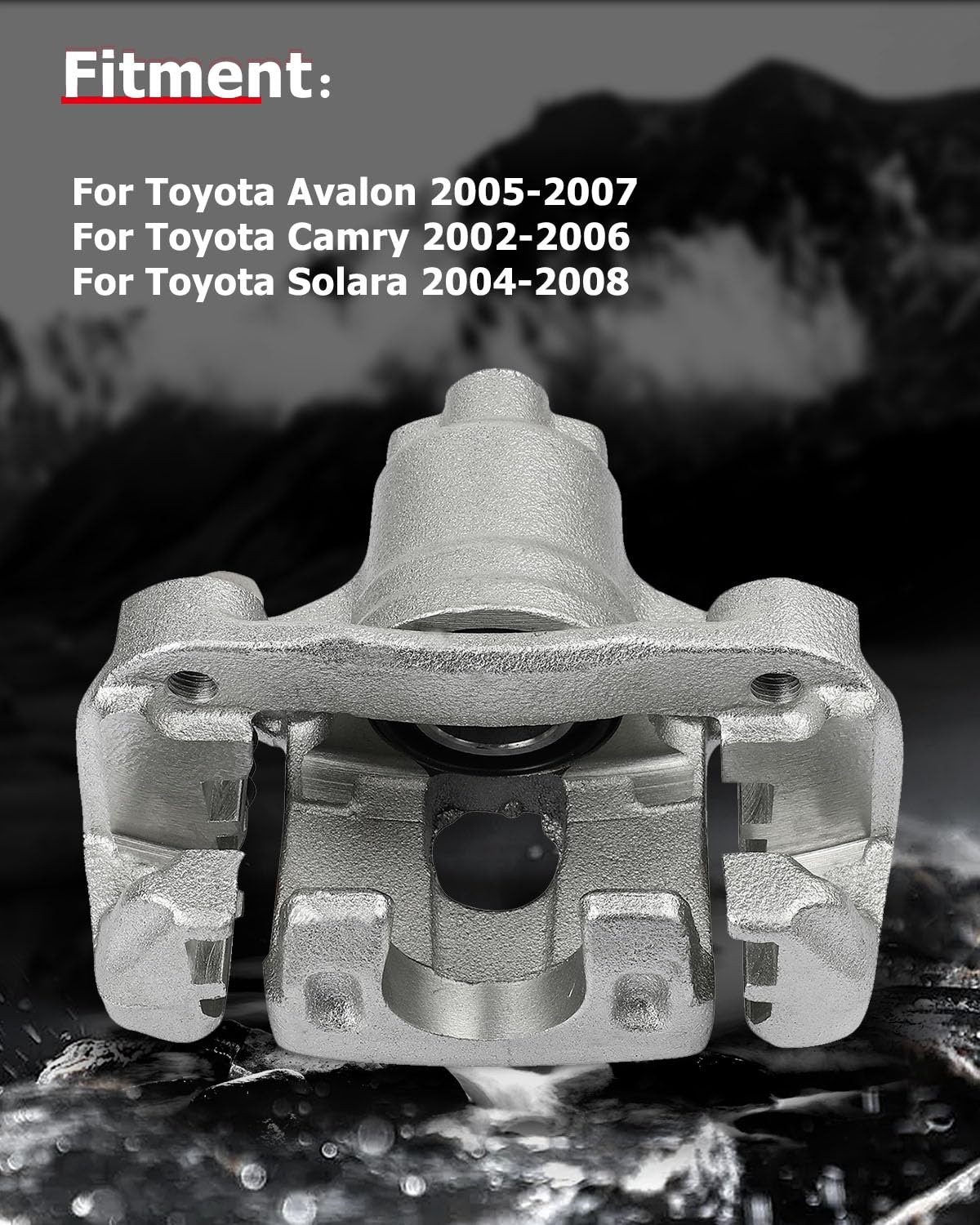 cciyu 19B2697 Rear Left Brake Caliper With Bracket For Toyota For Avalon 2005-2007,For Toyota For Camry 2002-2006,For Toyota For