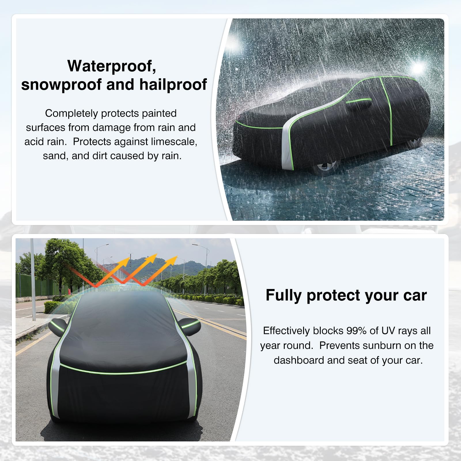 Cartist Full Car Cover Fits For Honda Pilot 2003-2024 Accessories All Weather Car Covers Outdoor For Pilot Waterproof Uv Protect