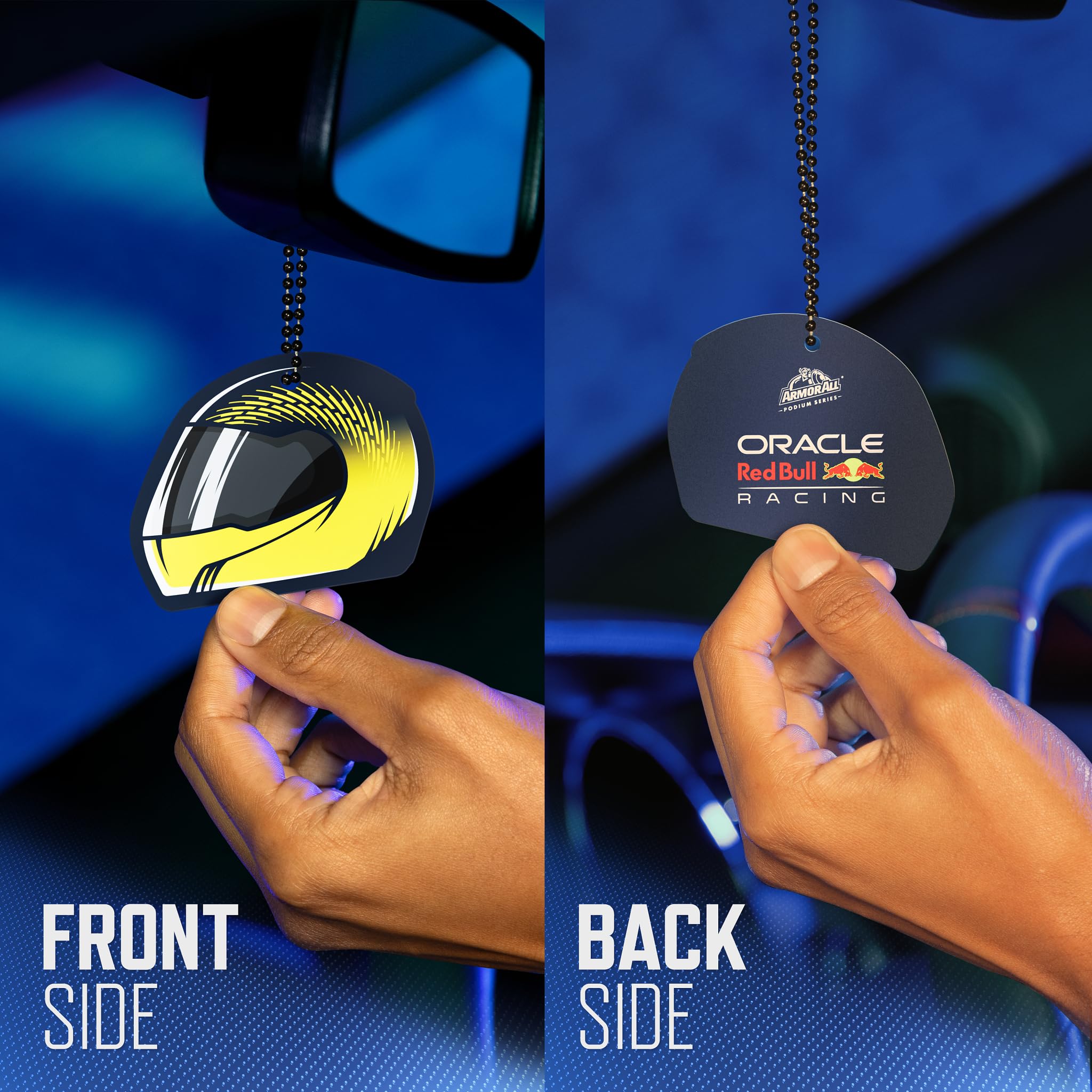 Armor All Podium Series Hanging Car Air Freshener, Logo Helmet, Victory Lap Scent (6 Pack), Racing-Inspired Auto Air Freshener W