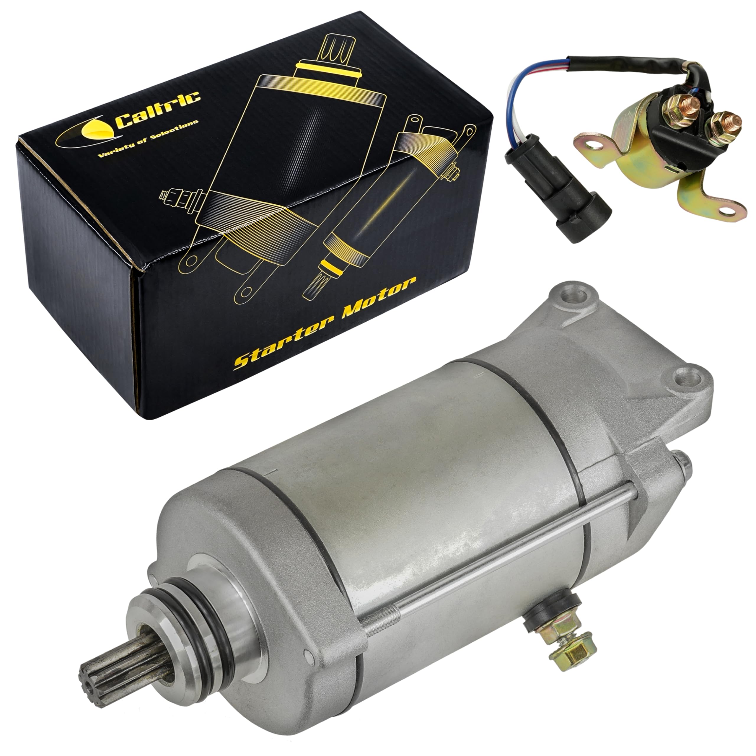 Caltric Starter W/Relay Solenoid Compatible With Polaris Ranger Crew 800 4X4 Efi 2010 2011-2014