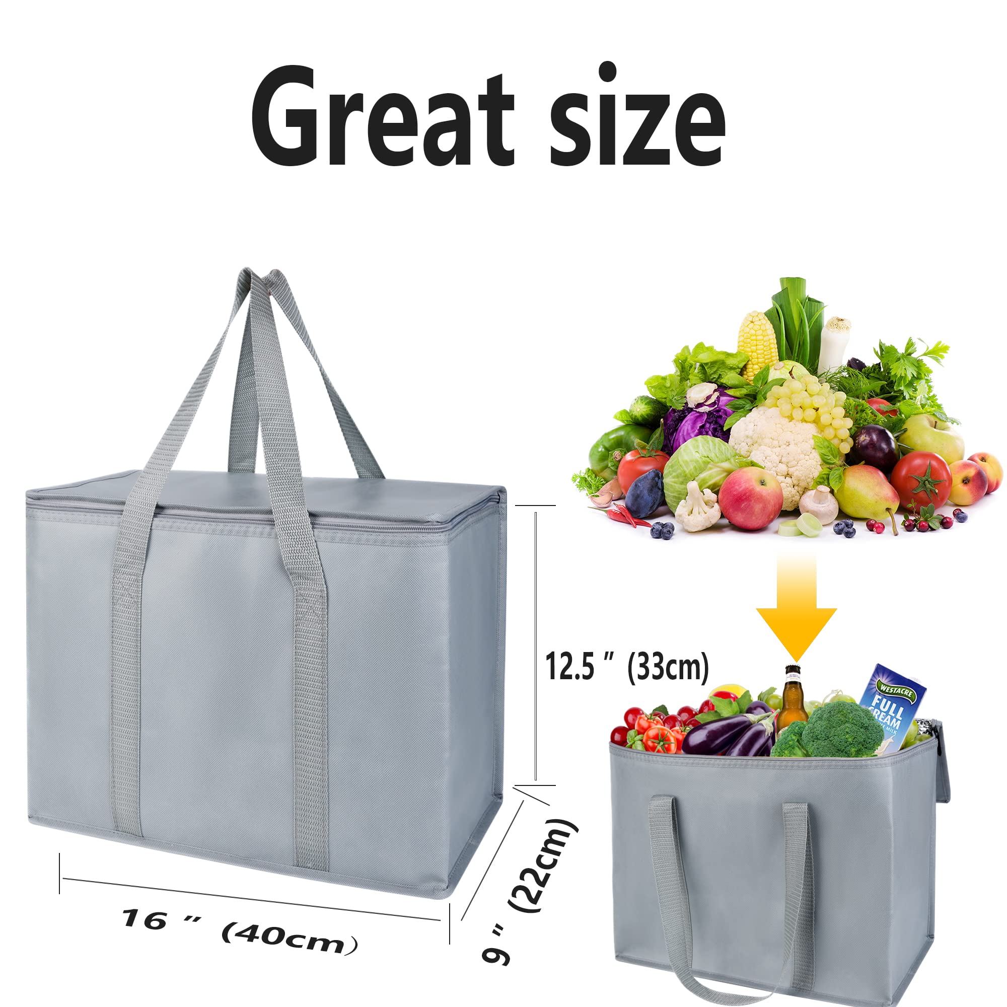 2 Pk Insulated Car Organizer - Collapsible, Multi-Compartment Automotive Suv Trunk Organizer For Storage W/Adjustable Straps - T