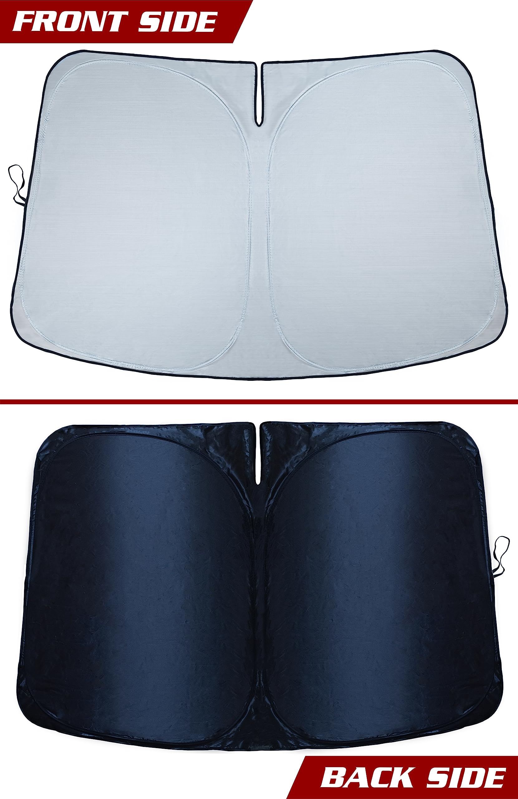 Magnelex Tesla Windshield Sun Shade (Model 3/Y), Reflective Polyester Blocks Heat & Sun, Foldable Car Window Sun Blocker, Mirror