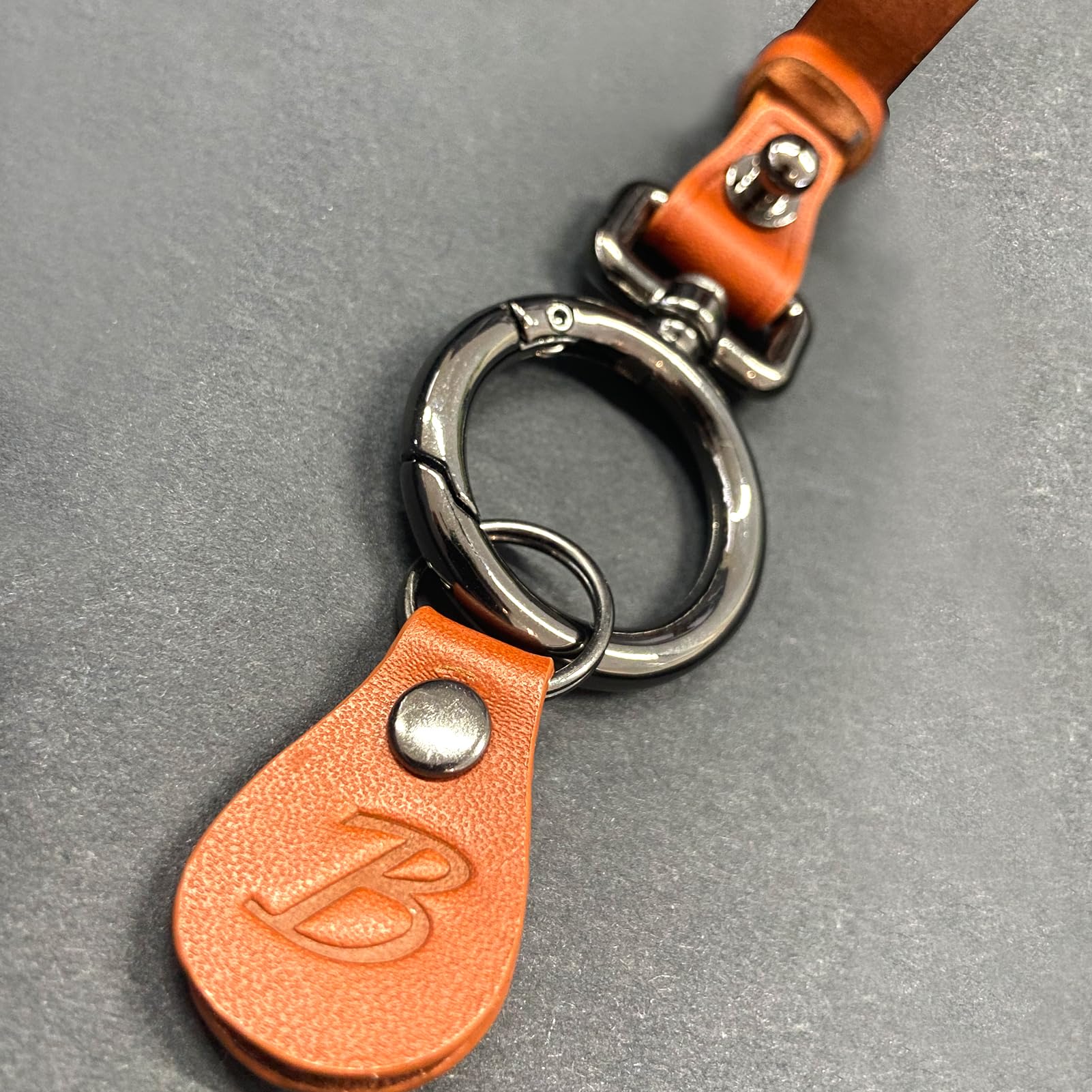 Car fob Cover Compatible with Ford Bronco.Genuine Leather Key Fob Cover with Keychain- Yellow (Yellow)