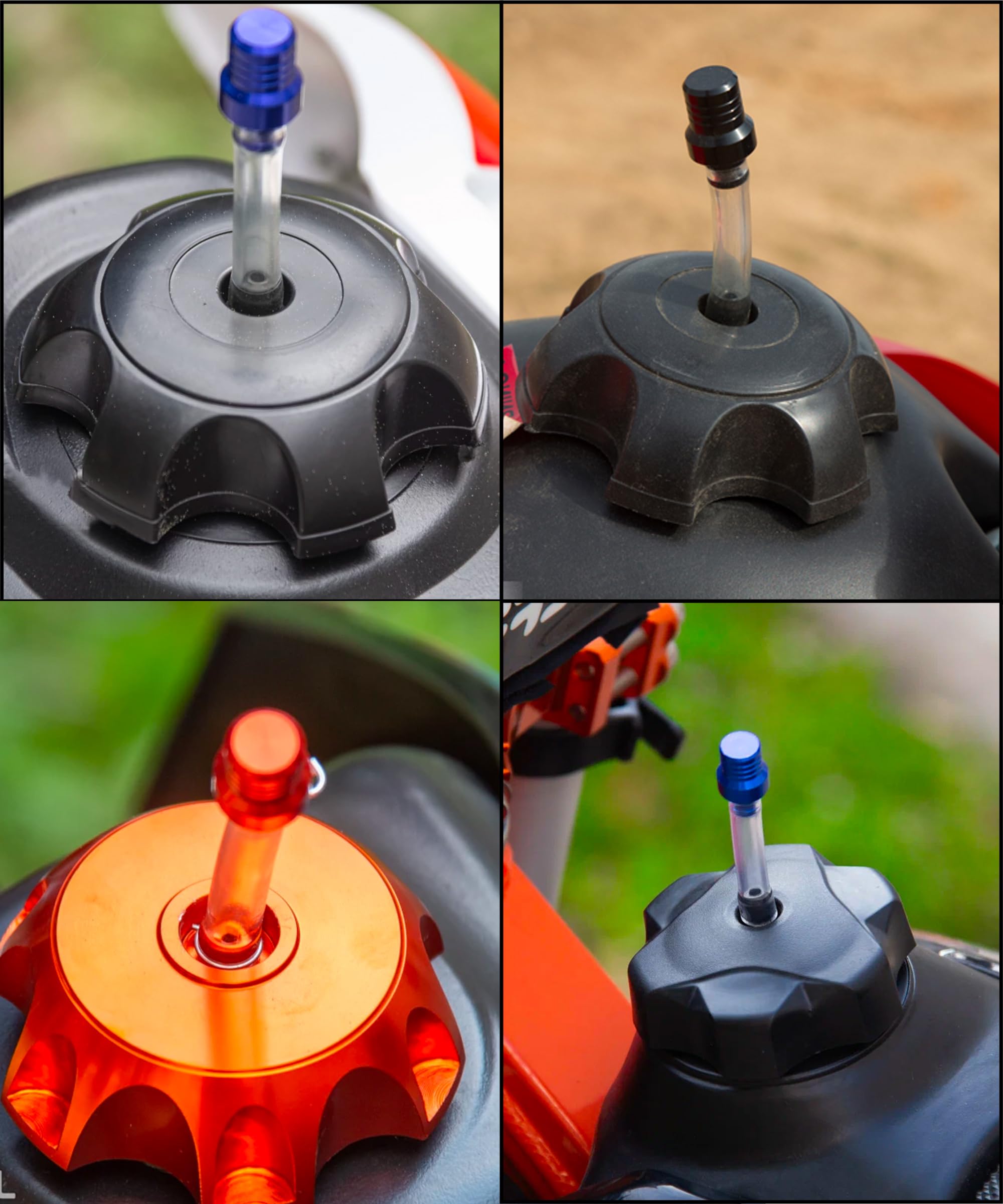 ESEWALAS 5PCS Motorcycle Gas Tank,Motorcycle Fuel Tank Air Vent Gas Cap Fuel Gas Tank Cap,Car Accessories Breathing Tube Hose Tw