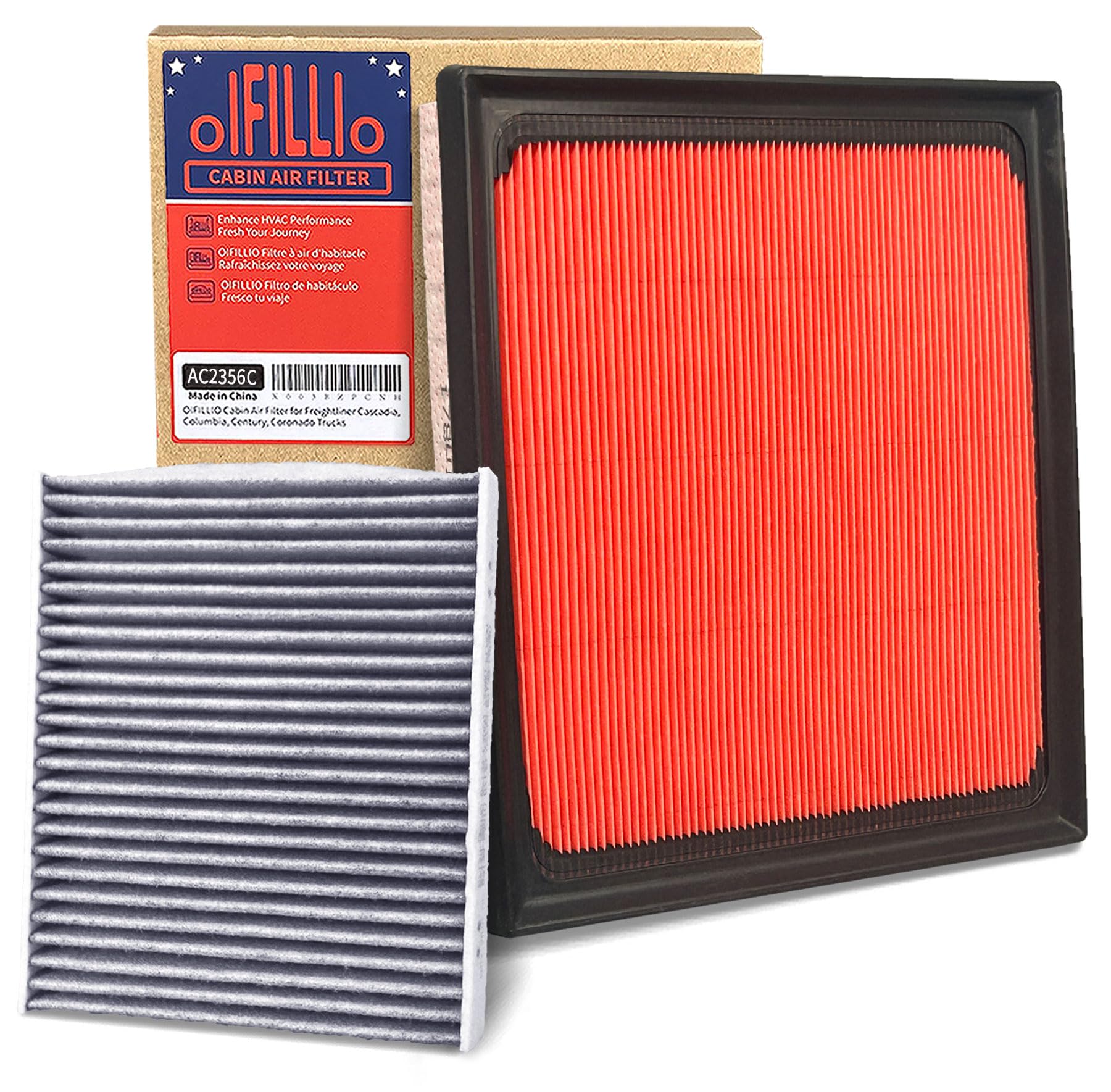 OIFILLIO Engine Cabin Air Filter for 2019-2024 RAV4 (NOT HYBRID), 2018-2024 Camry (NOT HYBRID), 2020-2025 Highlander (NOT HYBRID
