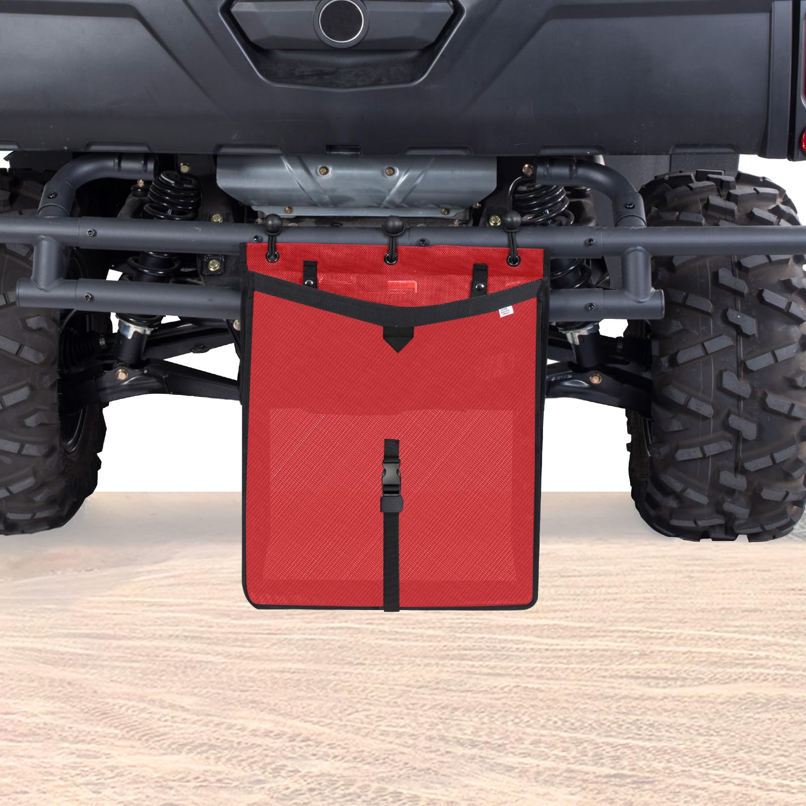KEMIMOTO Universal Large Trash Bag for UTV ATV, Dry-Wet Trash Sack PVC Mesh Bag Universal Accessorie Compatible with Polaris RZR