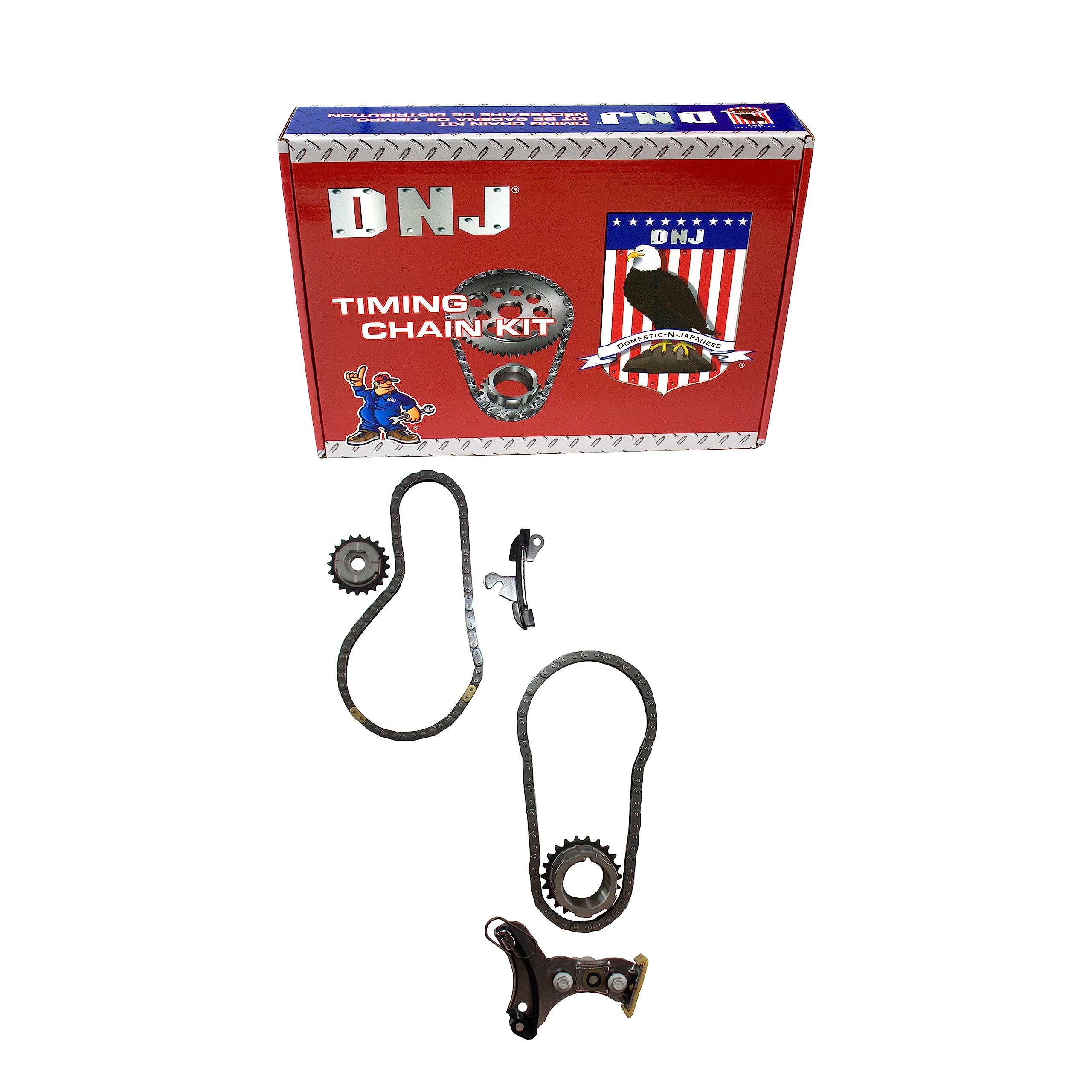DNJ TK4243 Timing Chain Kit For 2014-2017 Chevrolet, GMC Sierra 1500, Silverado 1500 4.3L OHV 12V