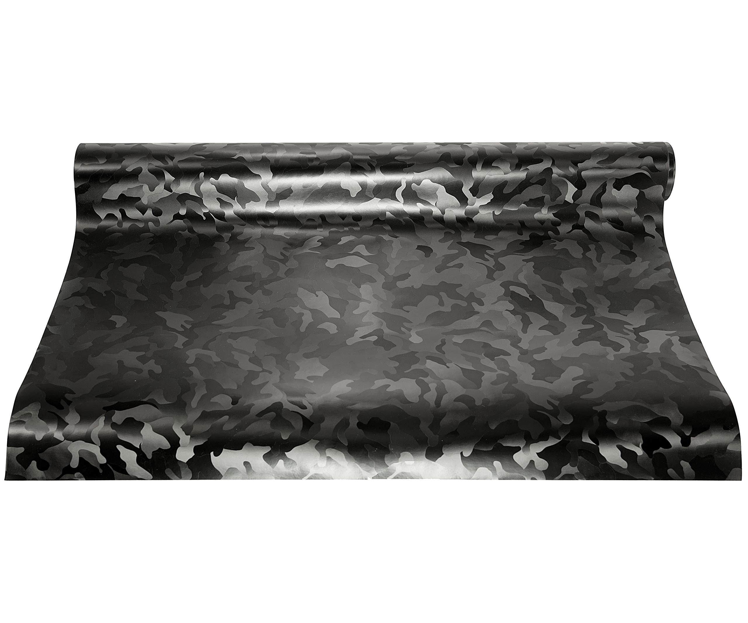 VViViD Stealth Camouflage Vinyl Wrap Roll, 6ft x 5ft, Black - Durable, High-Quality Vinyl for Vehicle and Surface Customization