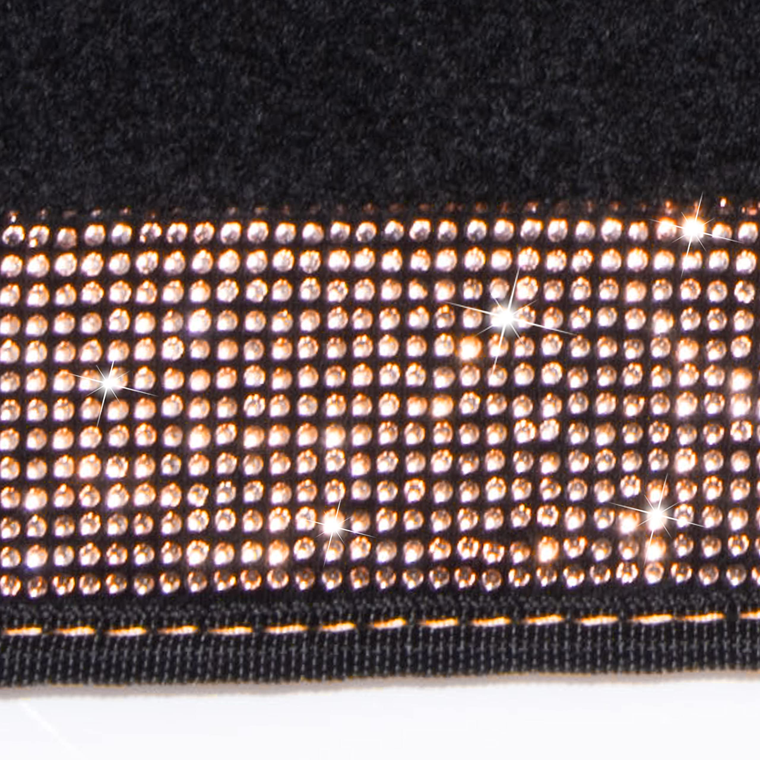 Car Pass Bling Rhinestone Diamond Car Floor Mat, Crystal Sparkly Shining Glitter Carpet Waterproof Anti-Slip Pvc Heel Pad, Unive