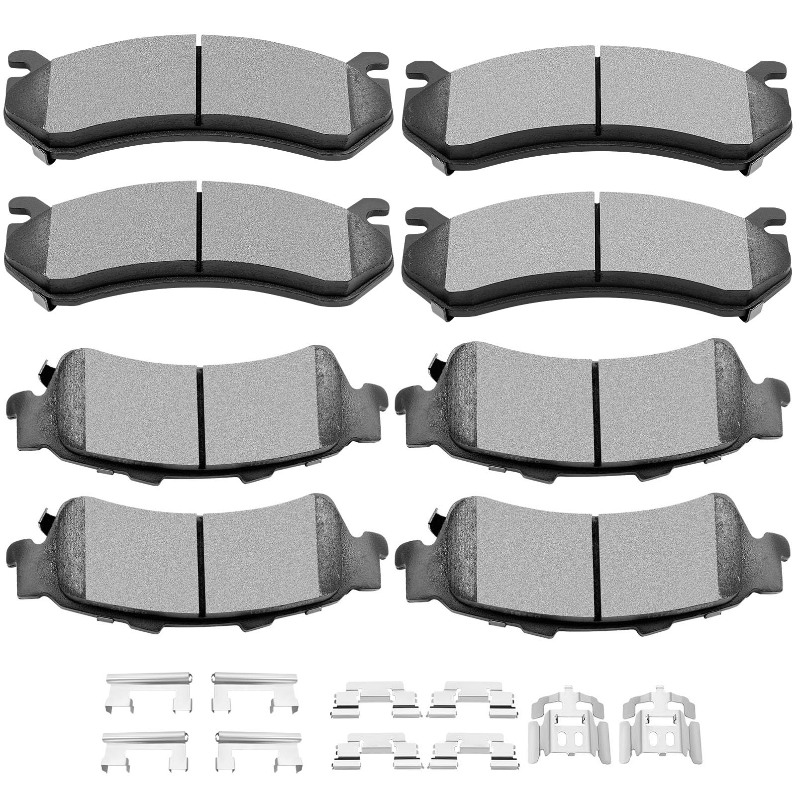 Scitoo D785 D792 Front Rear Brake Pads Sets Fit For Chevy Astro/Avalanche/Silverado 1500/Silverado 1500 Hd/Suburban 1500/Tahoe,F