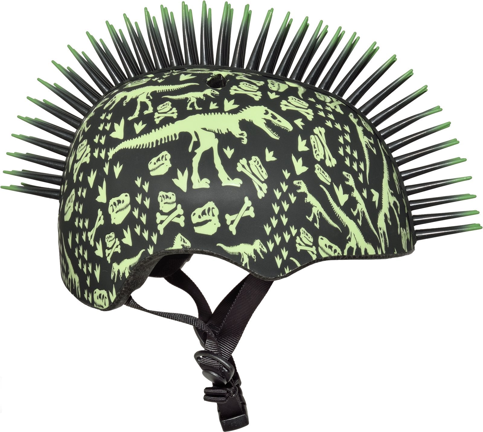 Raskullz T-Rex Bonez Mohawk Helmet, 3+ (48-52Cm), Black/Indigo