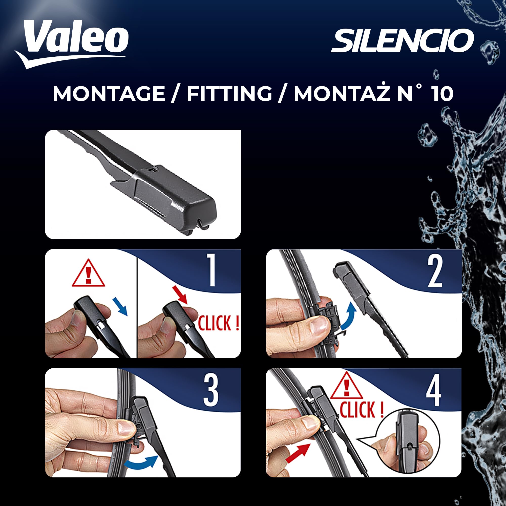 Valeo 574491 (Vm391) Silencio X-Trm Wiper Blade Set - 21''/19'' (Pack Of 2)