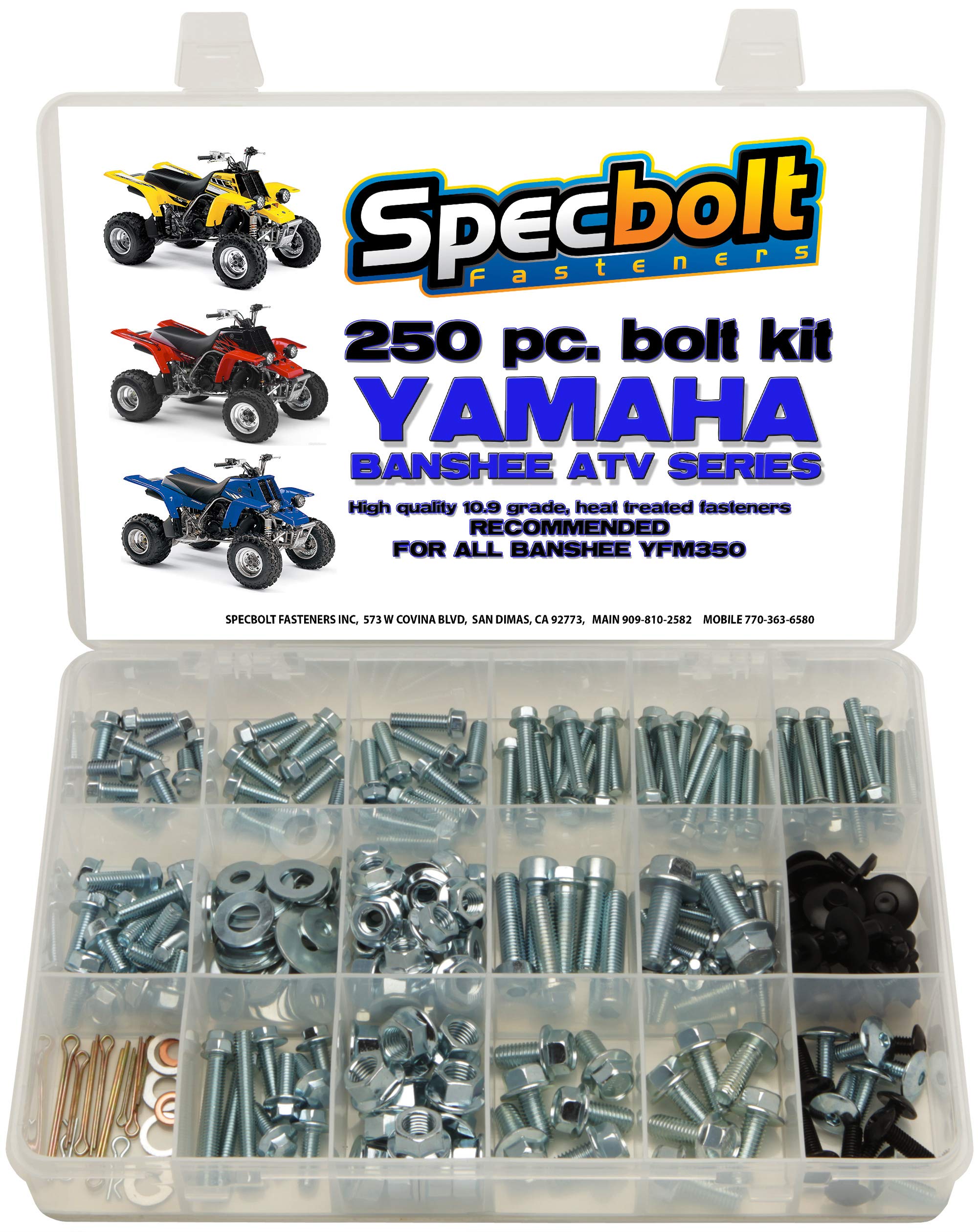 Specbolt Fasteners Bolt Kit: Yamaha - Banshee Yfm350 Model Series Atv (250 Pc)