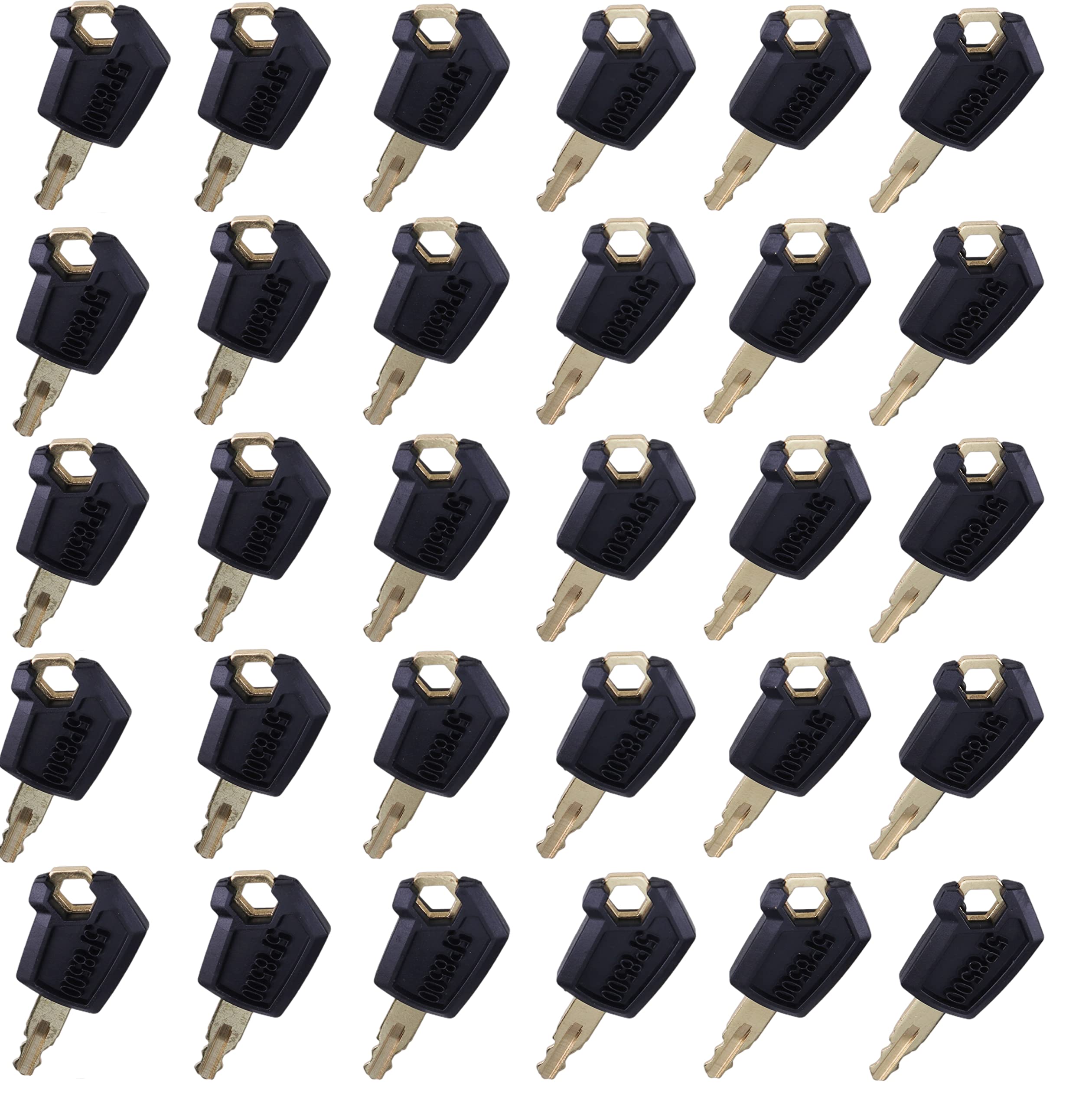 Jeenda 30Pcs Ignition Keys 5P8500 5P-8500 For Caterpillar Cat Heavy Equipment Loaders Excavators Dozers 0964753 0966198 8V4404 9G2777 980K 980H 416C 248B …