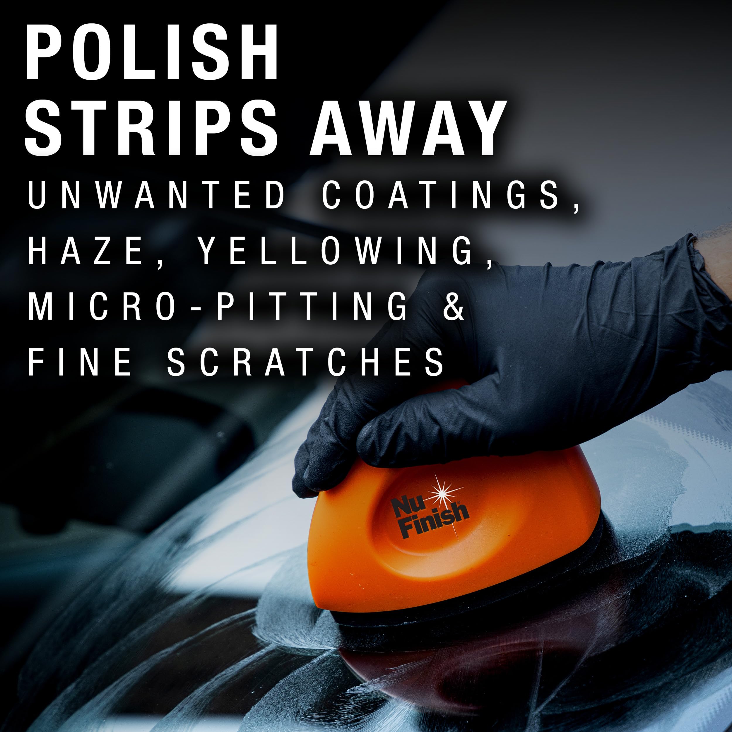 Nu Finish Glass Restore & Repel Kit - Two-Step Regimen for Windshield, Includes Polishing Compound & Ceramic Sealant, Model 00078161000290