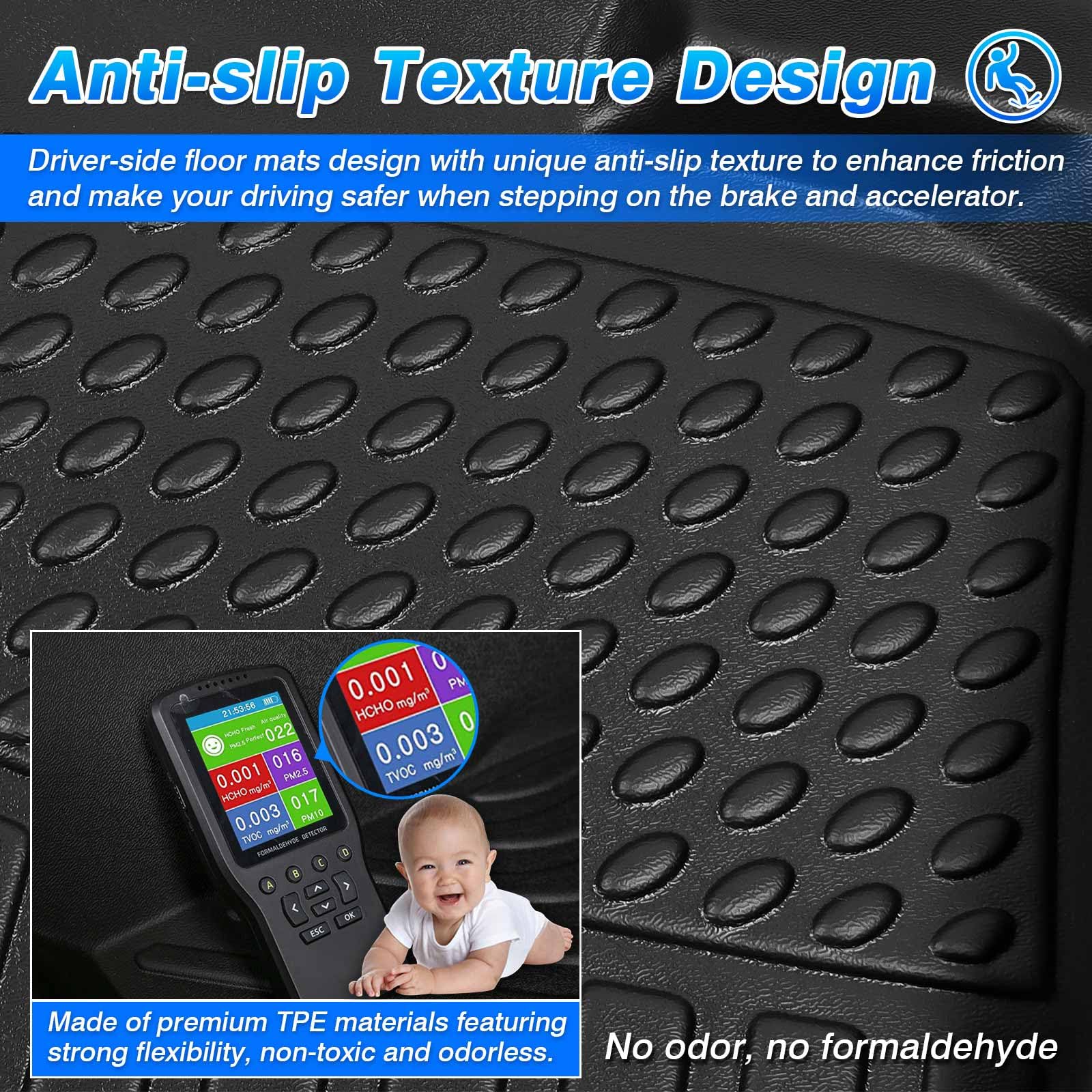 Cartist Floor Mats Compatible with 2023 GV80 Accessories All Weather Floor Liners for 2021-2025 Genesis GV80 Carpet Protection 3