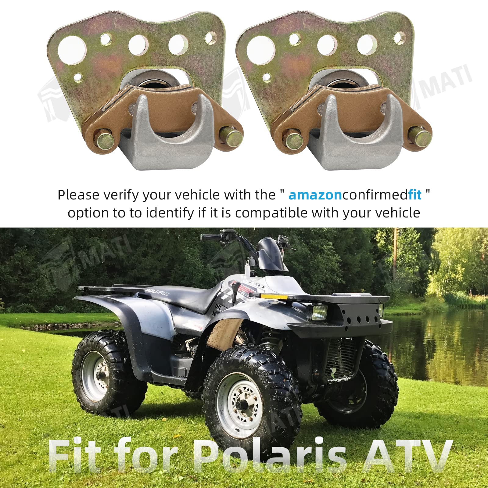 Front Left&Right Brake Caliper Assembly For Polaris Atv Sportsman 335 400 500 600 700 Sportsman 500 6X6 Magnum 330 500 Magnum 32