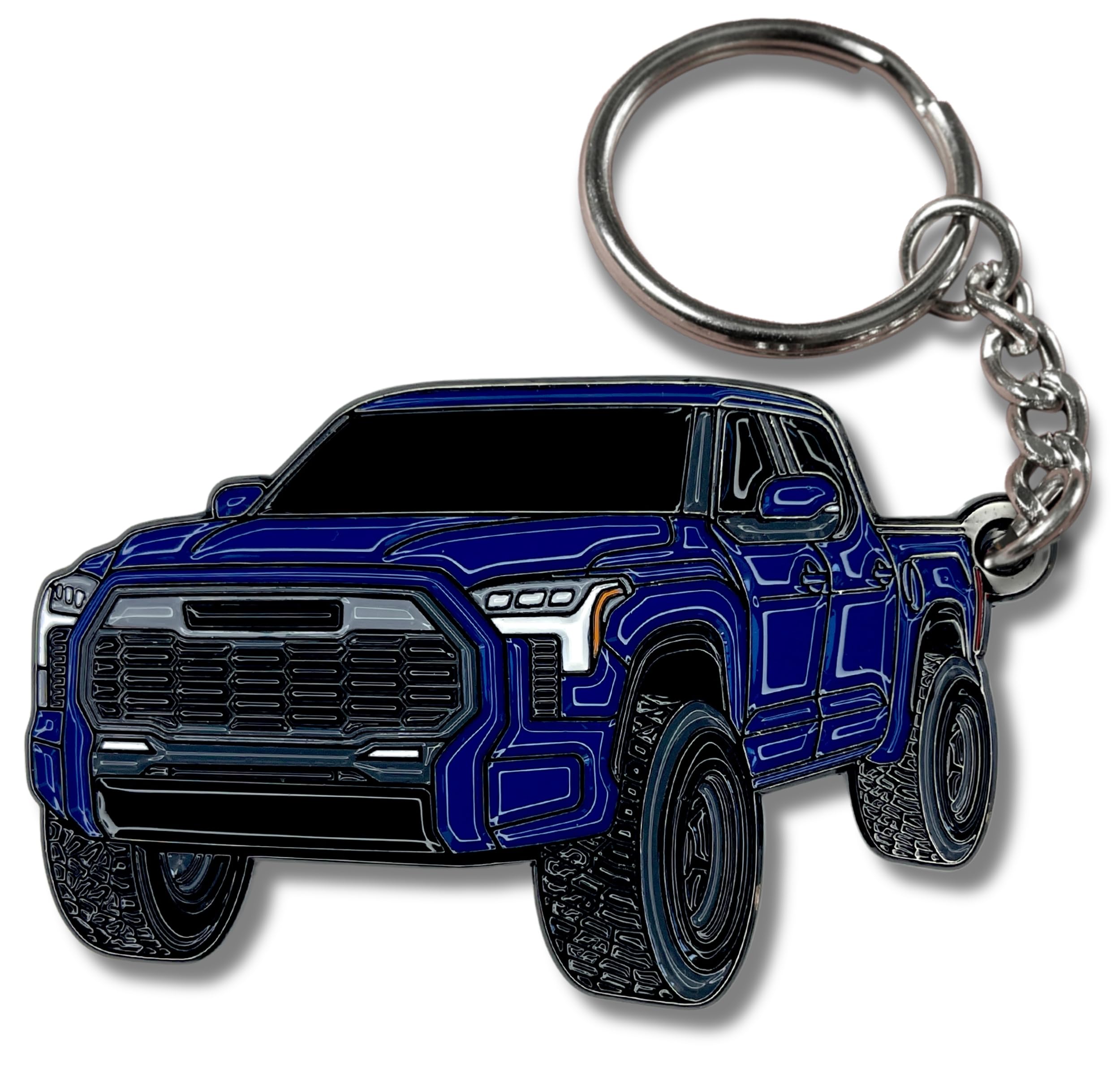 FOUR WHEEL BEAST Tundra Accessories Metal Tundra Keychain 2024 2023 (Blue)