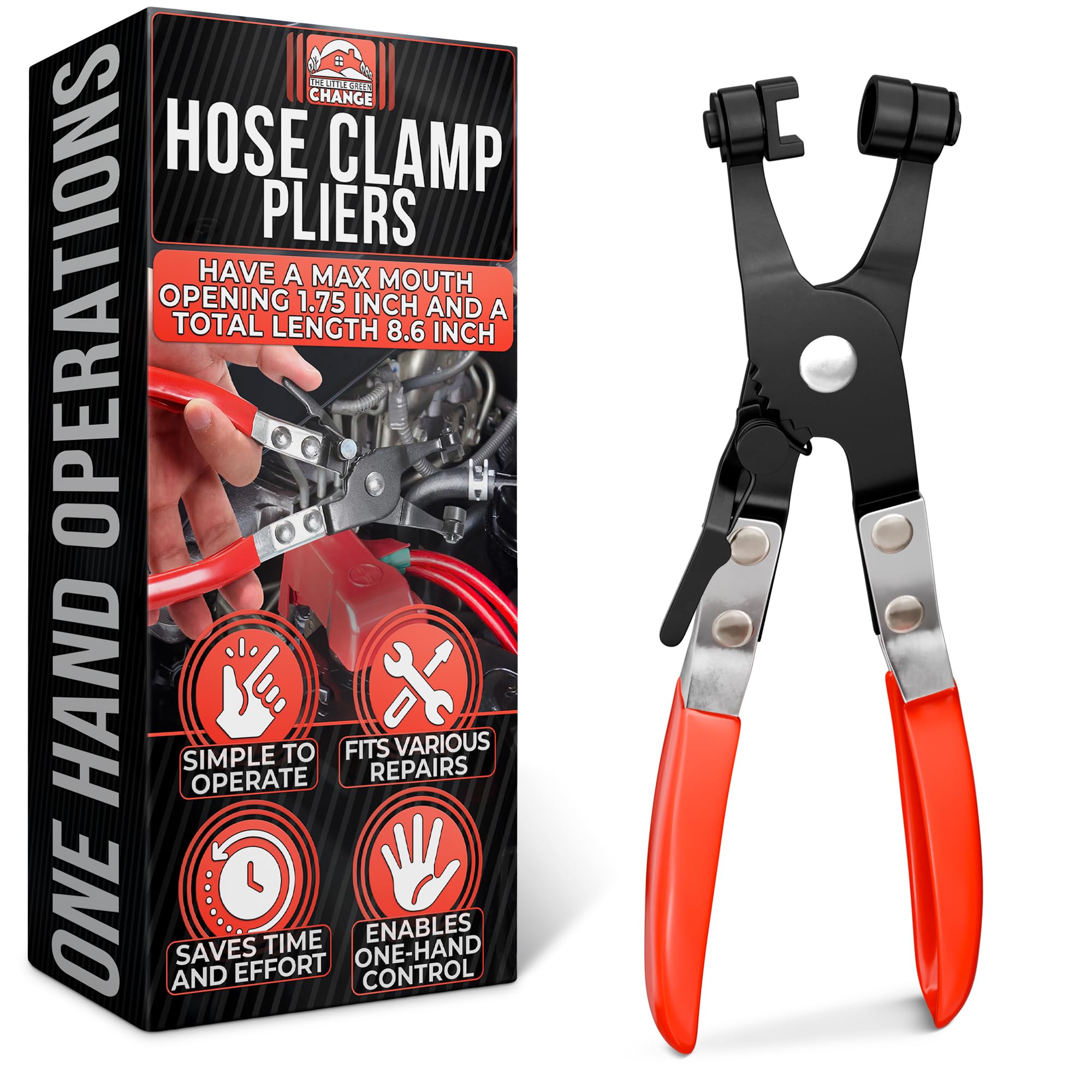 Radiator Hose Clamp Pliers Automotive - Hose Pliers Automotive Clip Removal Tool with Locking Mechanism - Carbon Steel Spring Cl