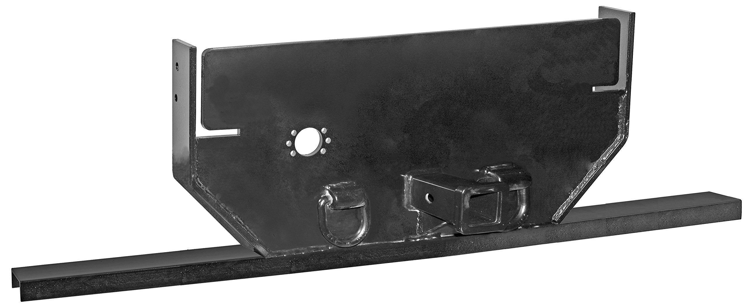 Buyers Products 1809061A Hitch Plate With 2-1/2 Inch Receiver Tube For Ford F-350 - F-550 Cab & Chassis (1999+), Bottom Channel Position, 20,000 Mgtw, Pintle Hook Hitch Plate
