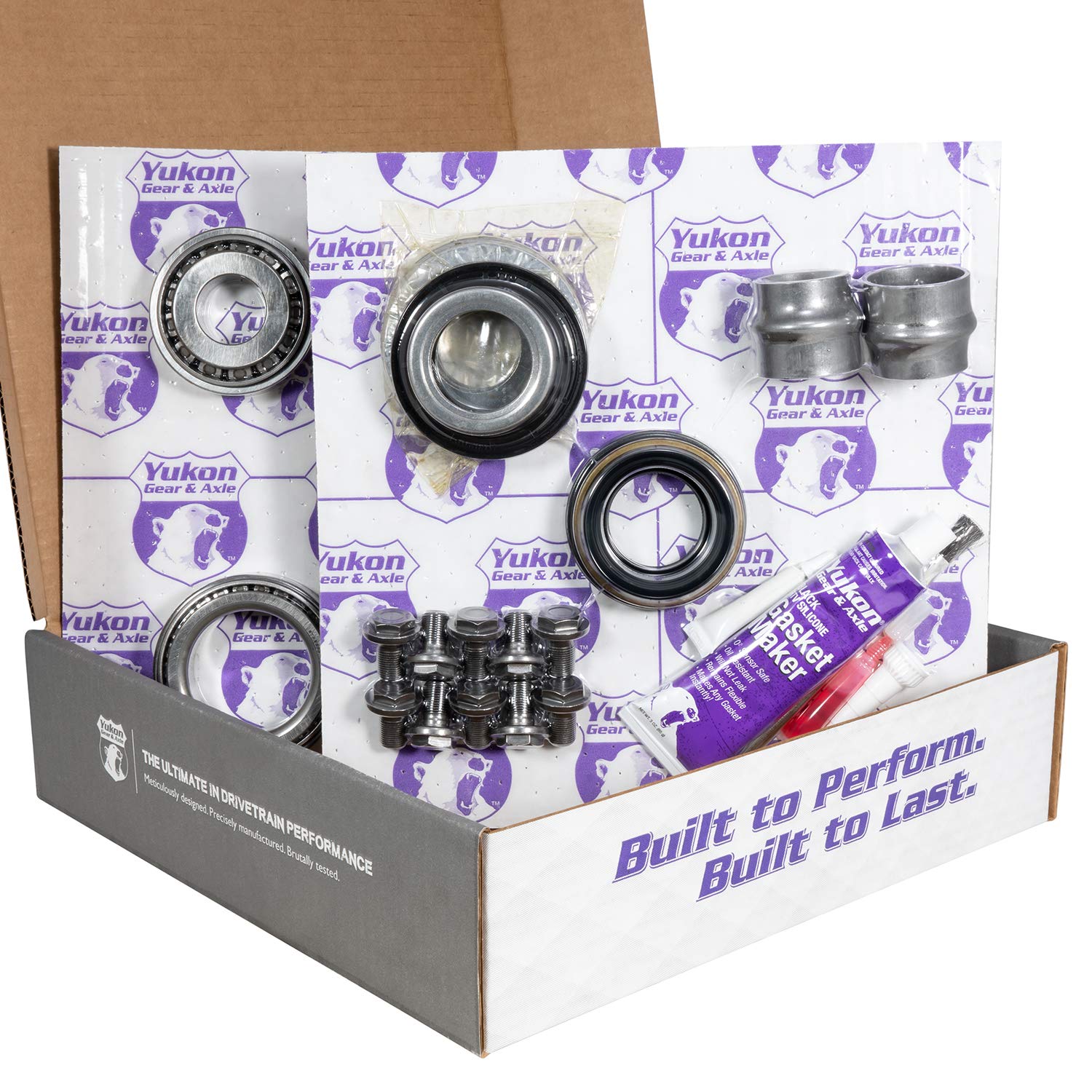 Yukon Gear And Axle Ring & Pinion Gear Kit Package Front & Rear With Install Kits - Toyota 8.4/8''Ifs - Ygkt005-488-4