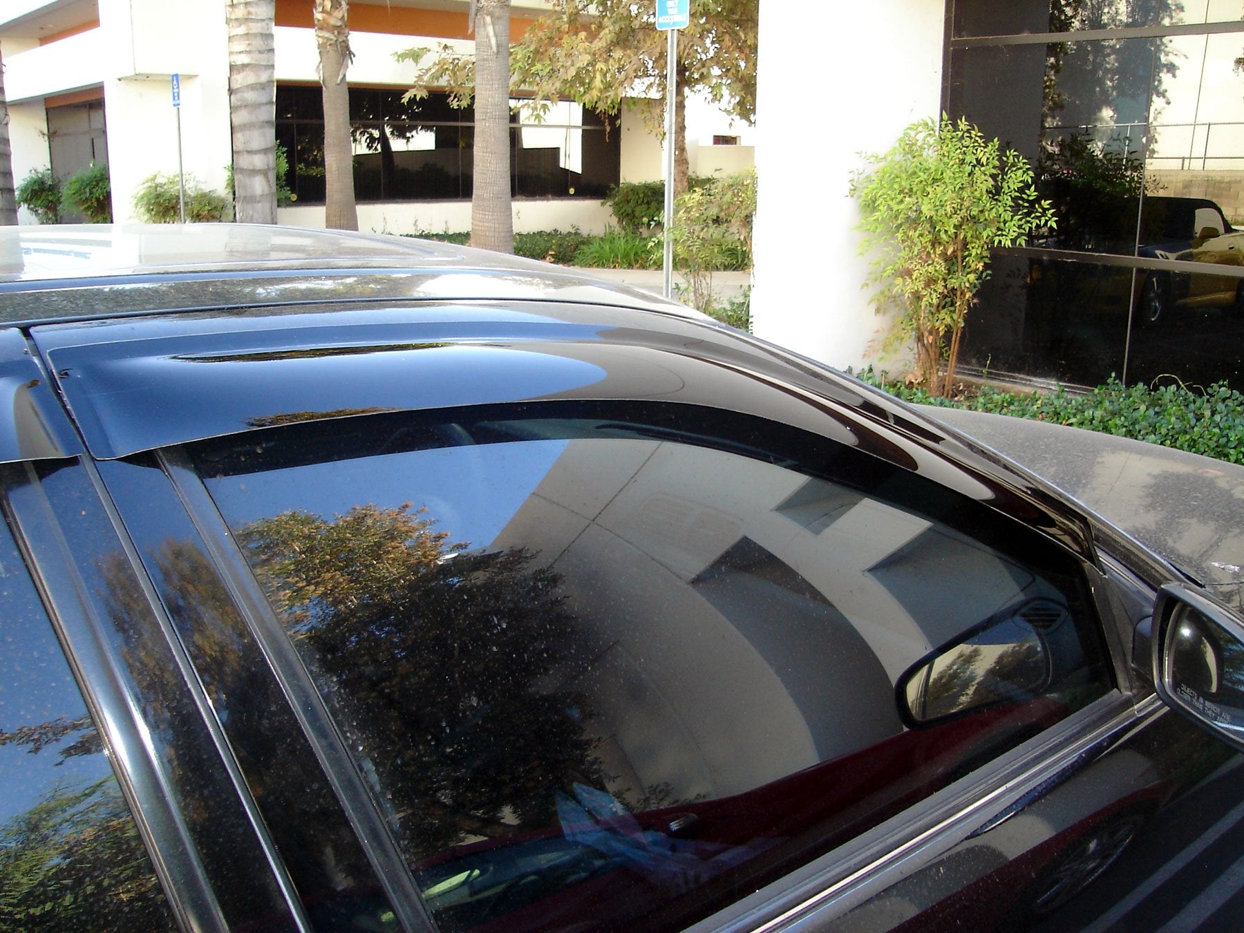 Tuningpros Outside Mount Window Vent Visors Rain Guards Compatible With Chrysler Cirrus 1995-2000 | Side Window Wind Deflectors