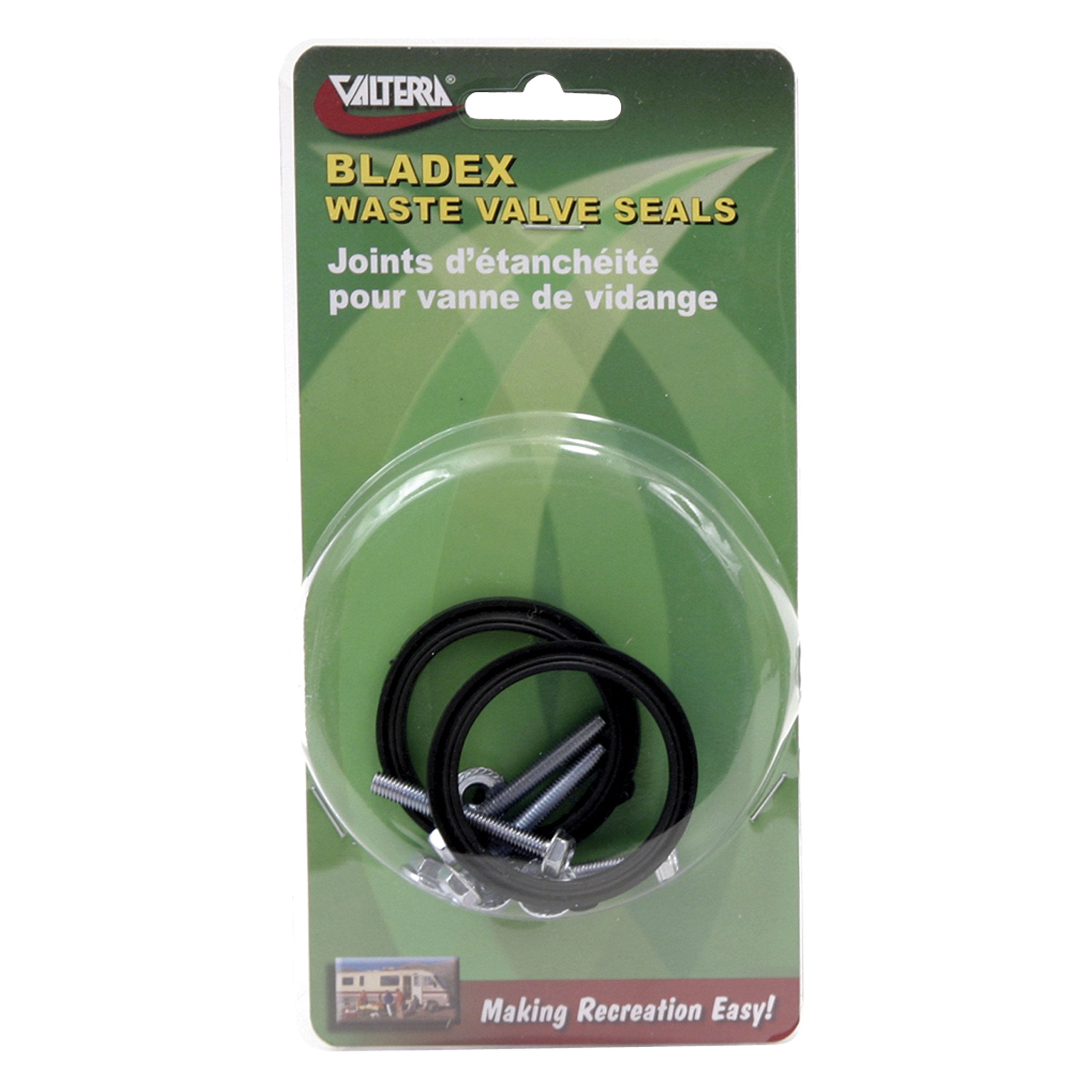 Valterra T1001-9VP Bladex Waste Valve Seals - 1.5,Black