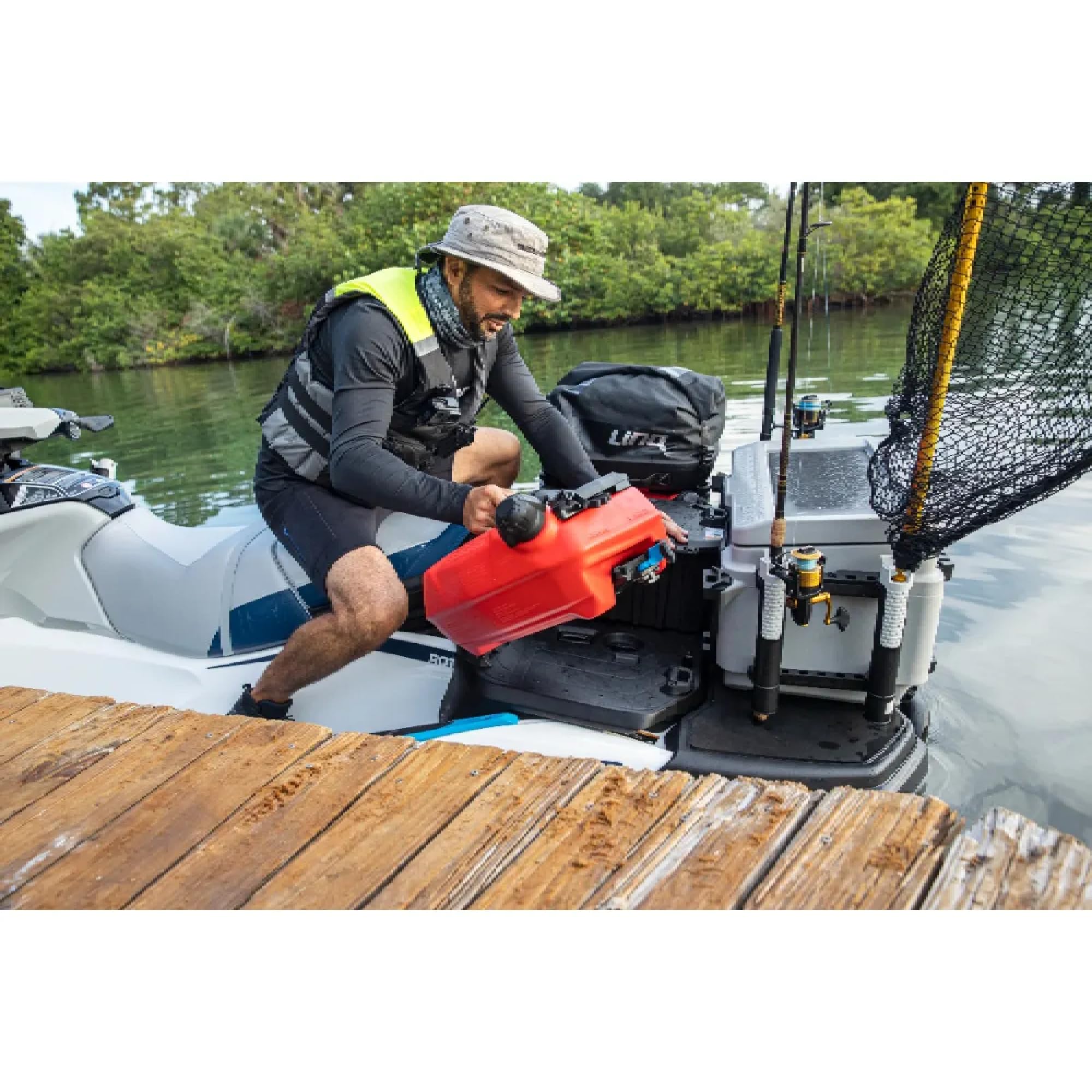 Sea-Doo New Oem, Linq Fishing Rod Holder For Linq 13.5 Gallon Cooler, 295100795