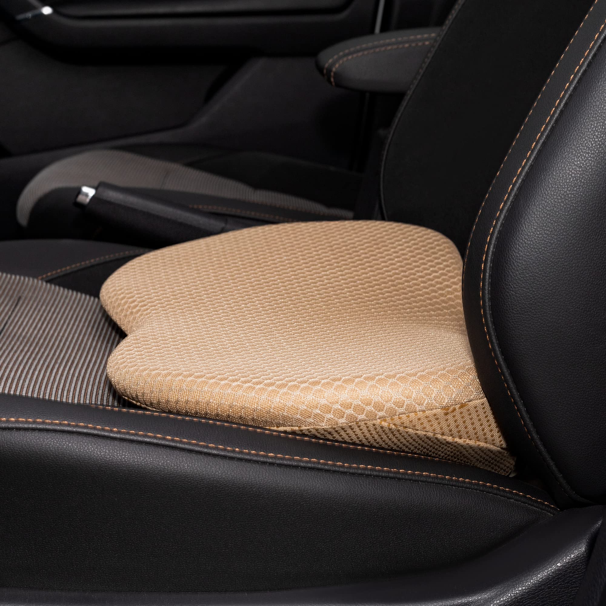 Kingleting Car Seat Cushion, Memory Foam Seat Pad For Sciatica And Lower Back Pain Relief, Seat Cushion For Car Seat Driver (Bei