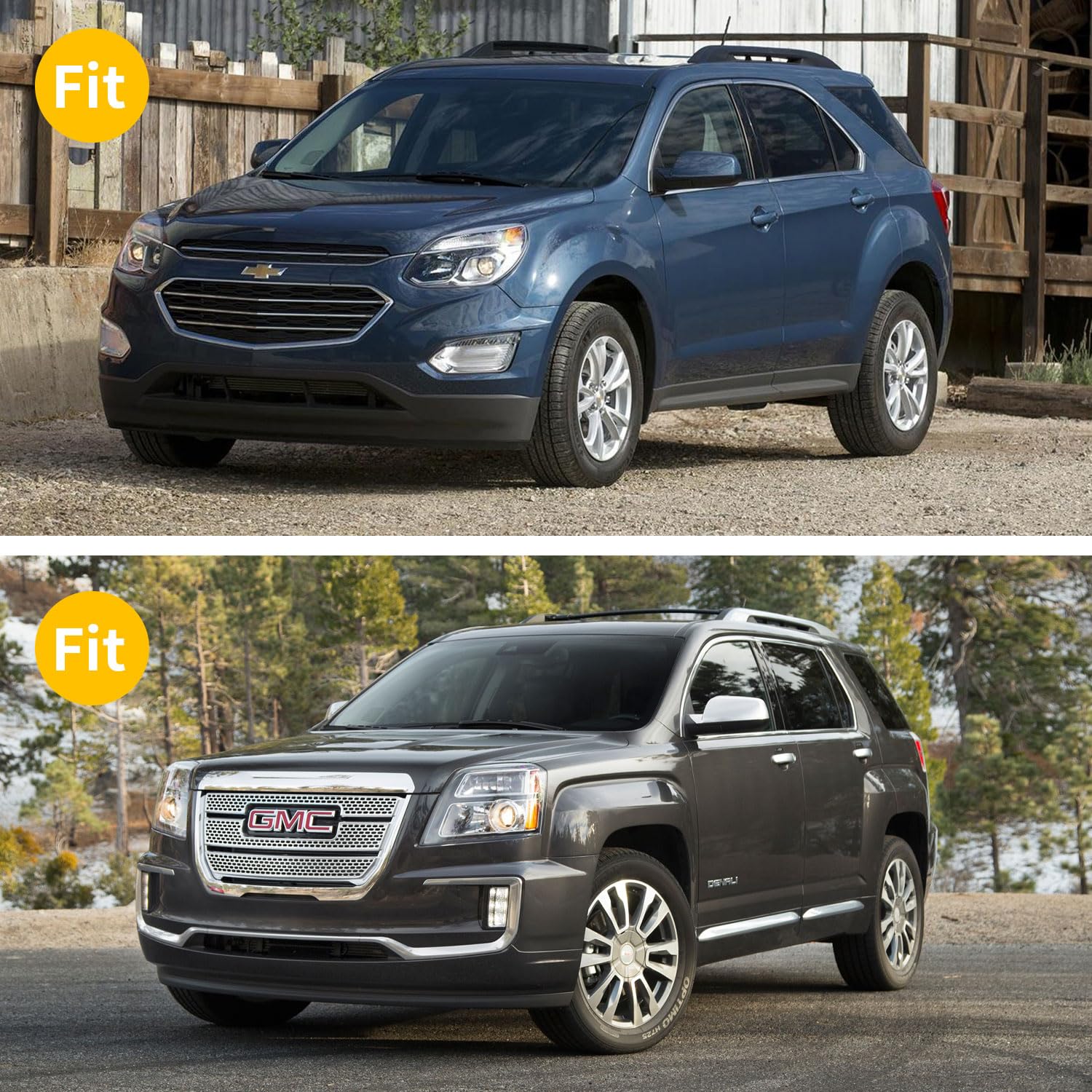 Tpe Automotive Floor Mats & Cargo Liner Custom For 2012-2017 Chevy Equinox & Gmc Terrain, All Weather Cover Protection Waterproo
