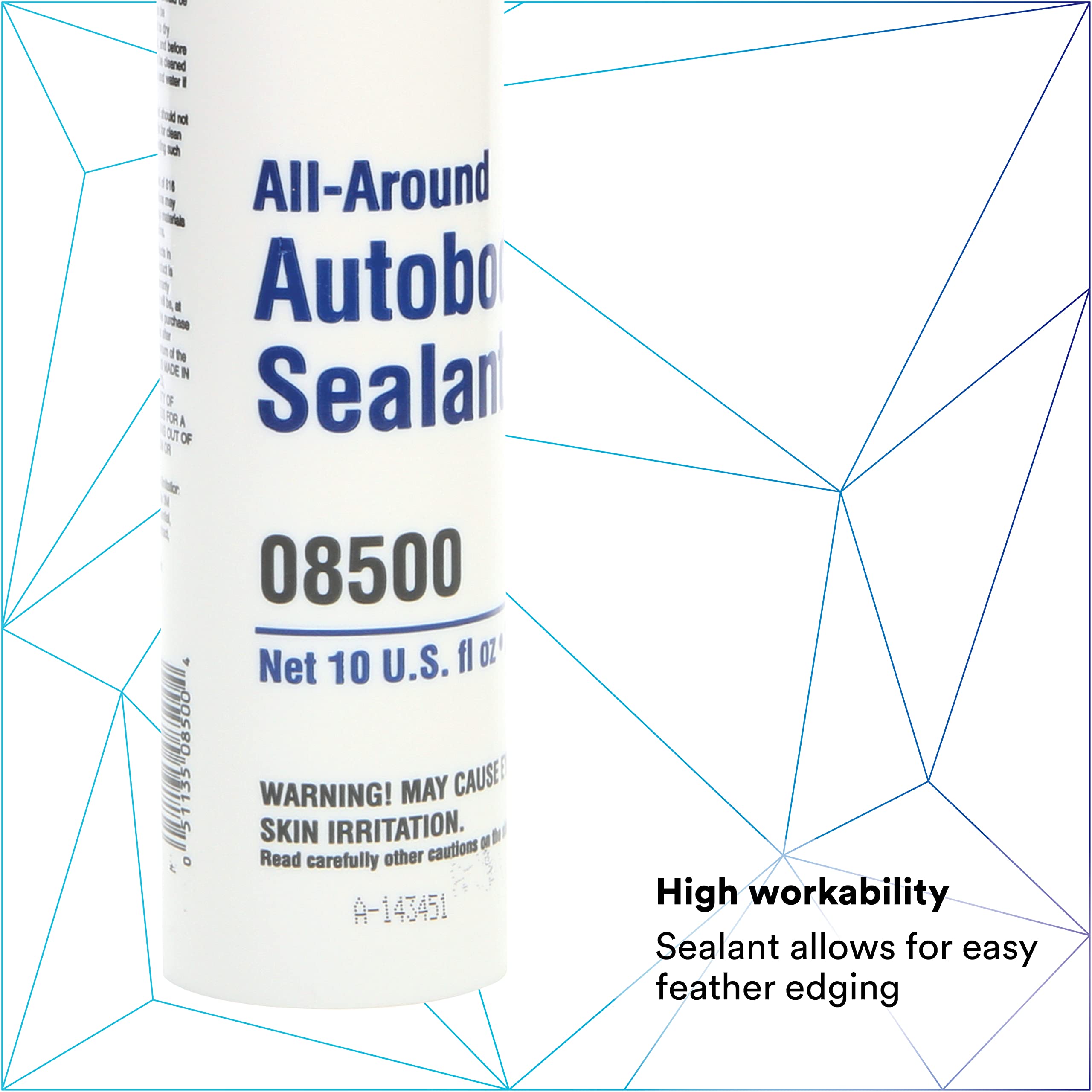 3M All Around Autobody Sealant, 1/10 Gallon Cartridge