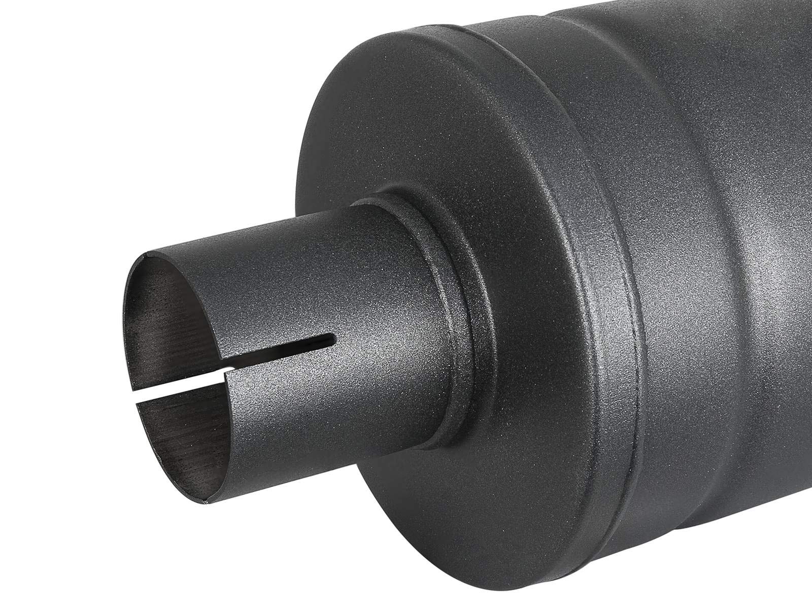 Afe Power 49M00007-B Mach Force-Xp 409 Stainless Steel Muffler W/High-Temp Metallic Black Finish