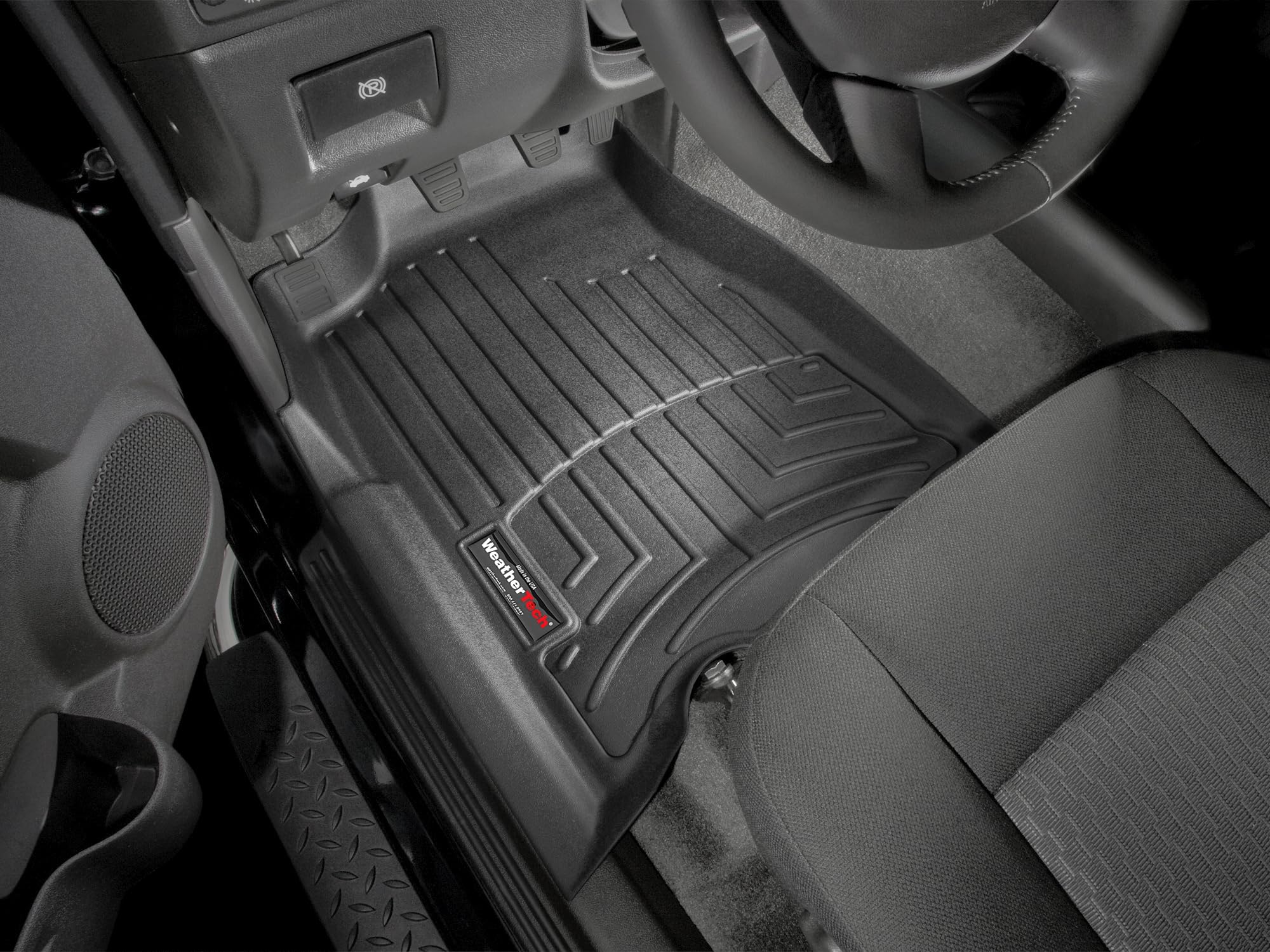 WeatherTech Custom Fit FloorLiners for Canyon, i-Series, Colorado - 1st Row (440761), Black