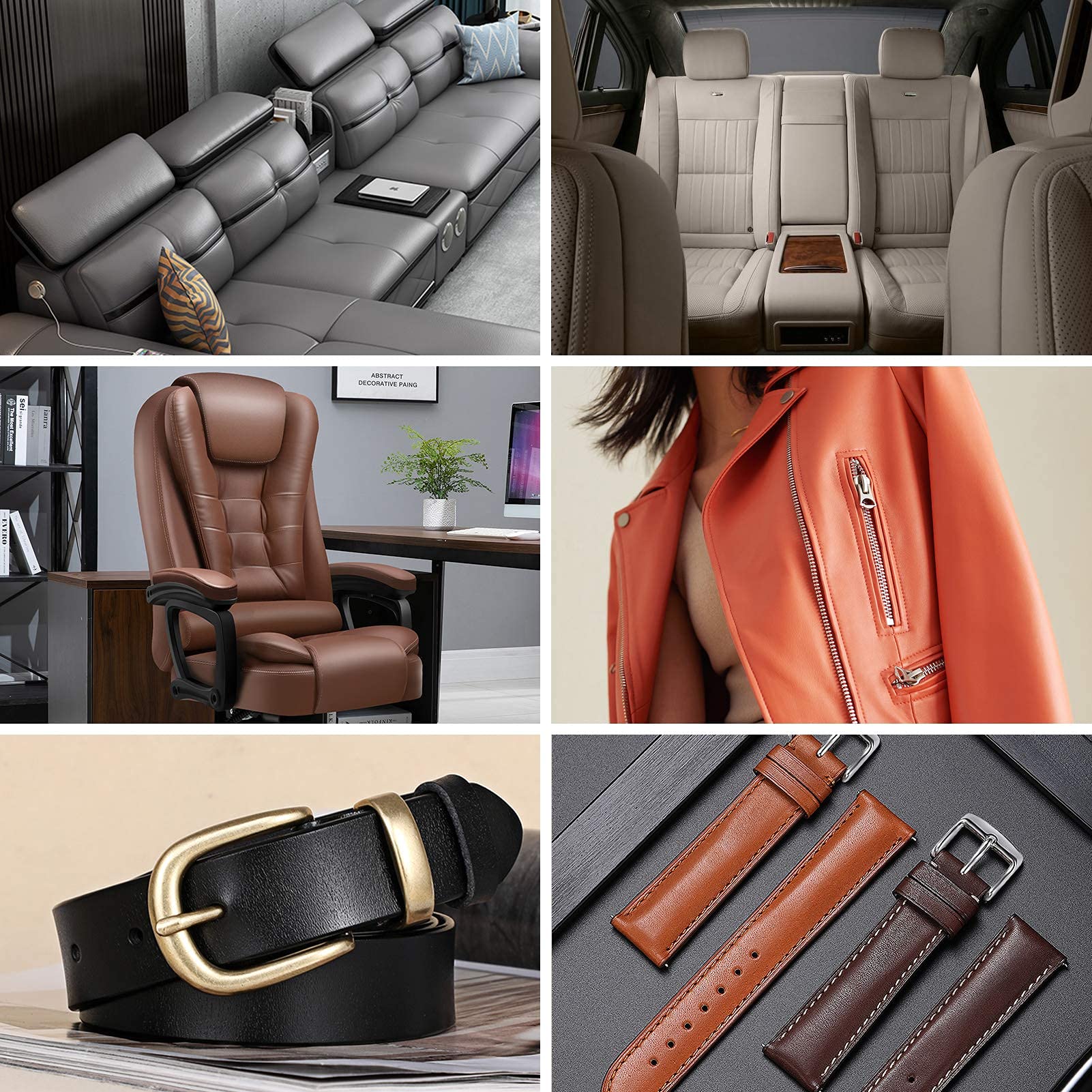 12 Colors Leather Vinyl Repair Kit for Furniture, Vinyl Upholstery Repair for Car Seat Couch Dashboard, Scratch Crack Remove Lea