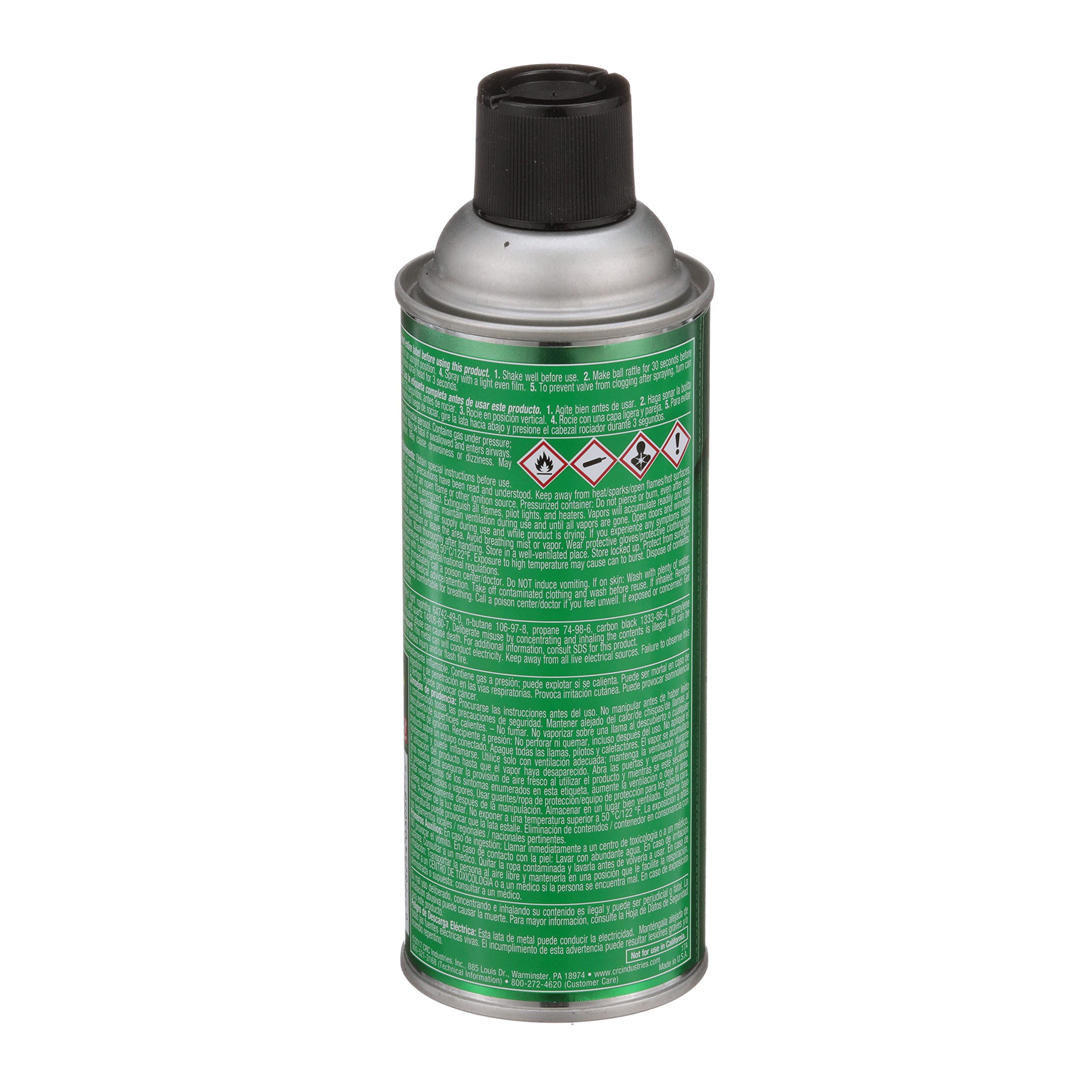 Crc Extreme Duty Open Gear & Chain Lube 03058 - 12 Wt Oz., Industrial Grade Lubricant W/ Moly And Graphite