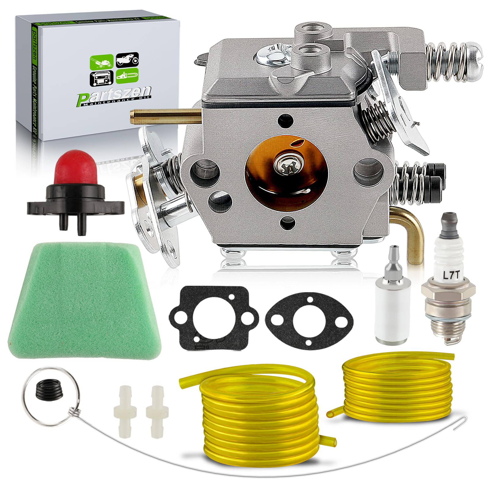 Partszen 545081885 530069703 Carburetor Tune-Up Kit Fits For C1U-W8 C1U-W14 Wt-89 Wt-600 Wt-624 Wt-625 Wt-891 For Poulan 1950 20