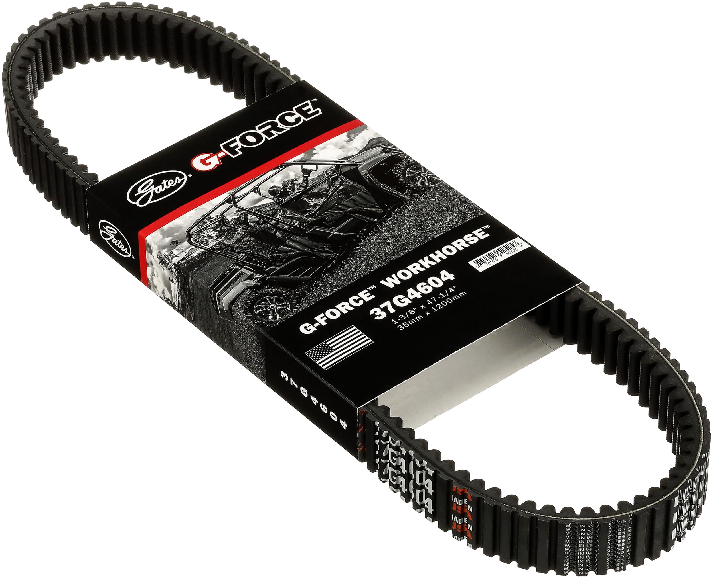 Gates 37G4604 G-Force Continuously Variable Transmission (CVT) Belt 47.25 Outside Circumference