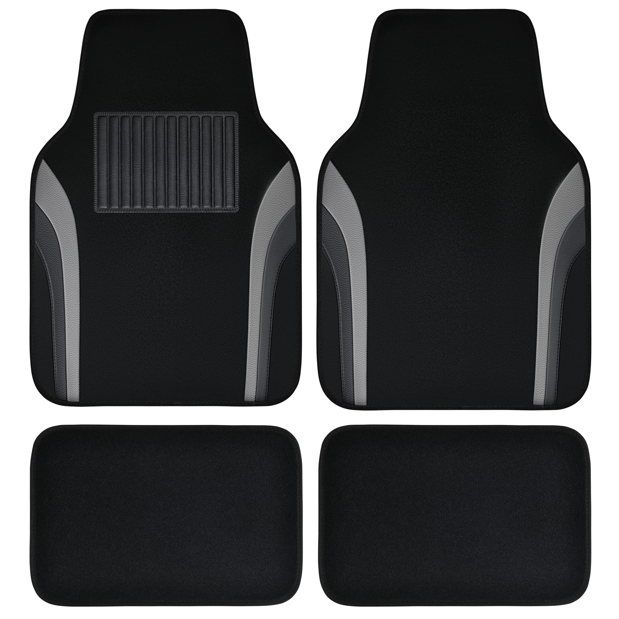 Car Pass Leather Waterproof Sporty Car Floor Mats Carpet,Universal Automotive Floor Mat Fit For Sedans, Cars, Mid Trucks, Vans, 