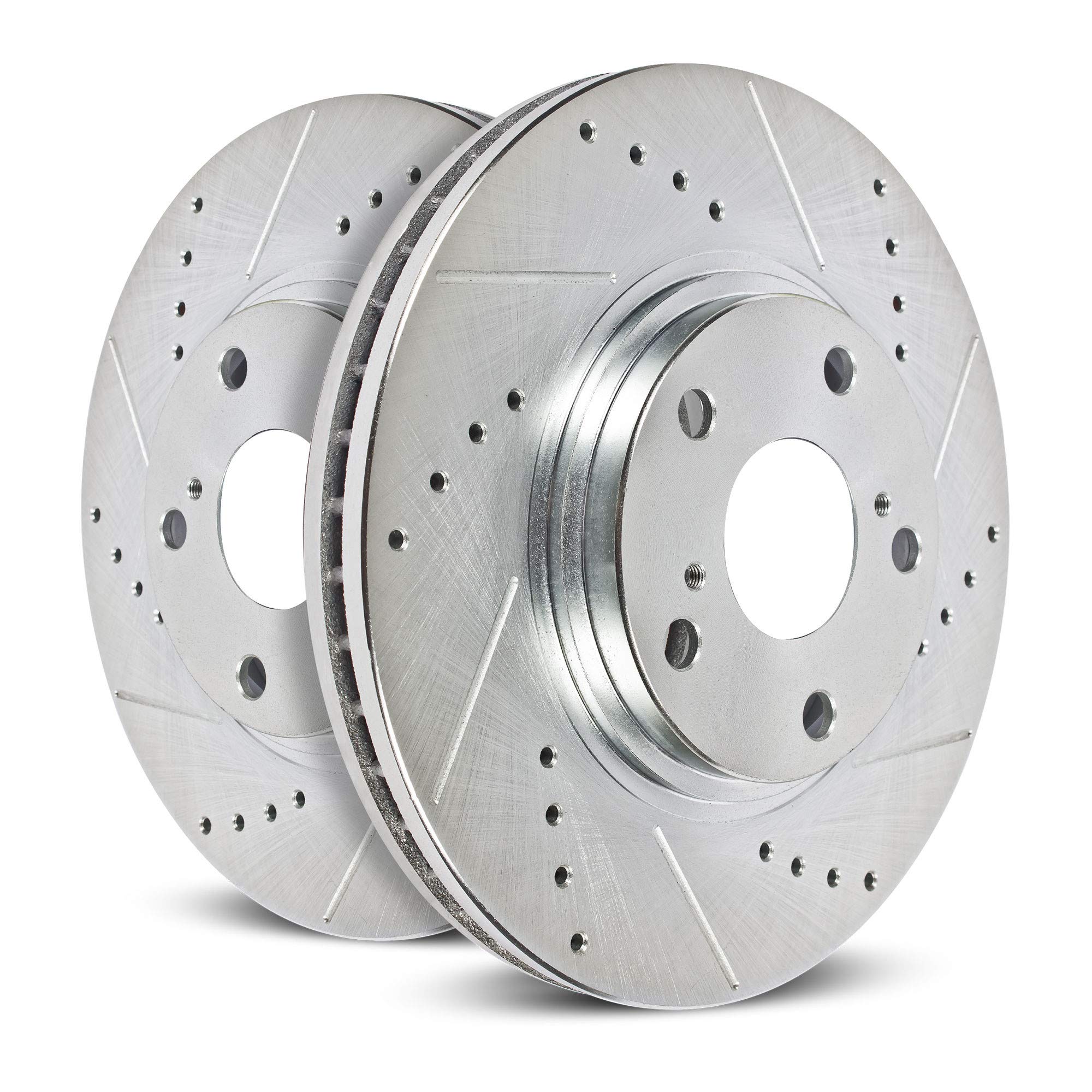 Power Stop Jbr1781Xpr Drilled And Slotted Rear Brake Rotor Pair For Acura Mdx 2017-2020 [Model Specific]