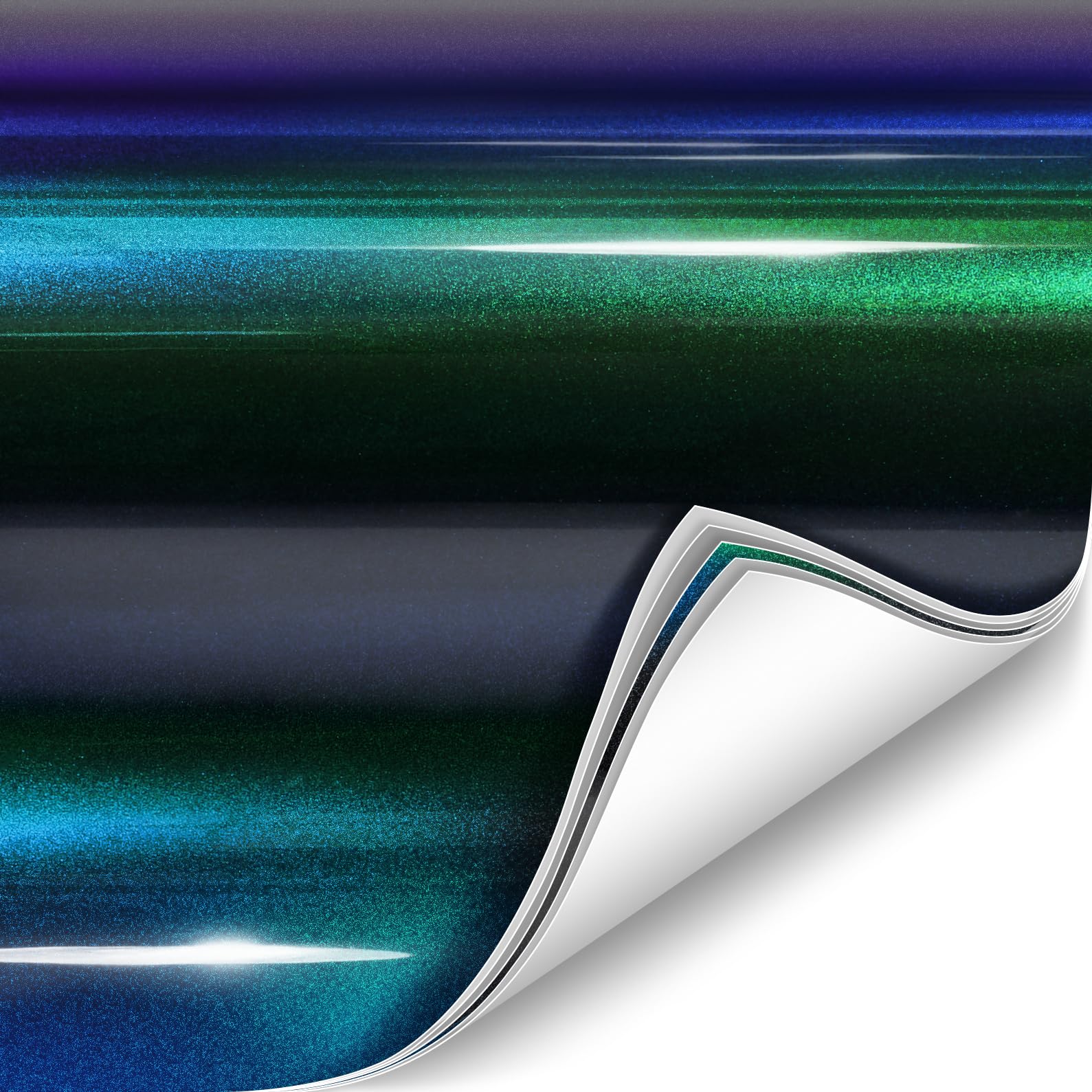 Colorfusion Ppf By Vvivid, Gloss Metallic Blue Chameleon Dry Apply Ppf Vinyl Car Wrap Roll 60Ft X 5Ft