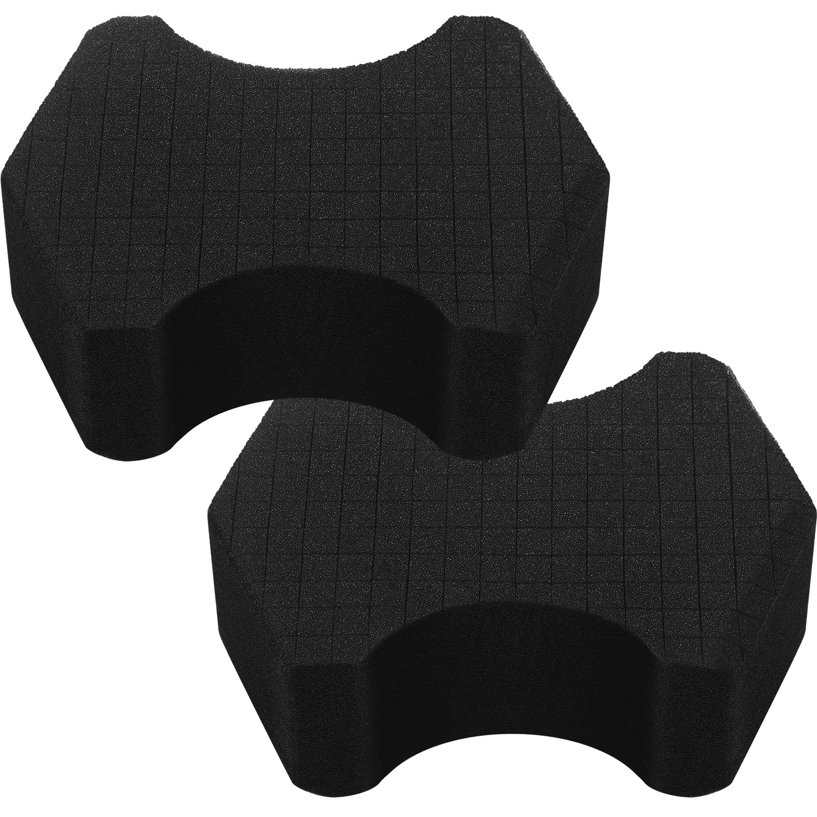 2 Pcs Ultra Black Car Wash Sponge Cross Cut Design Foam Sponge Softer Feel Black Sponge For Soap And Rinseless Washes, Car Detailing And Washing
