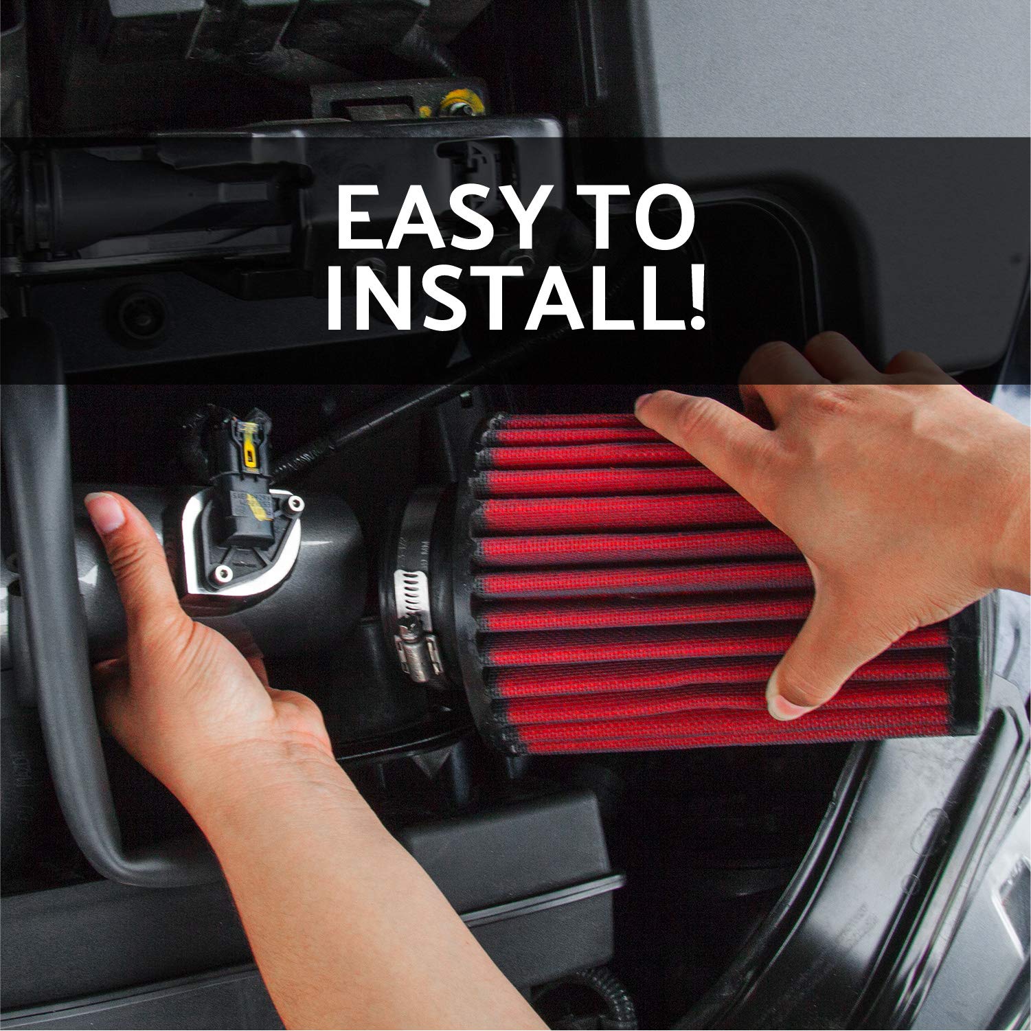 AEM 21-209EDK 6'' Inlet x 5'' Element Dryflow Air Filter