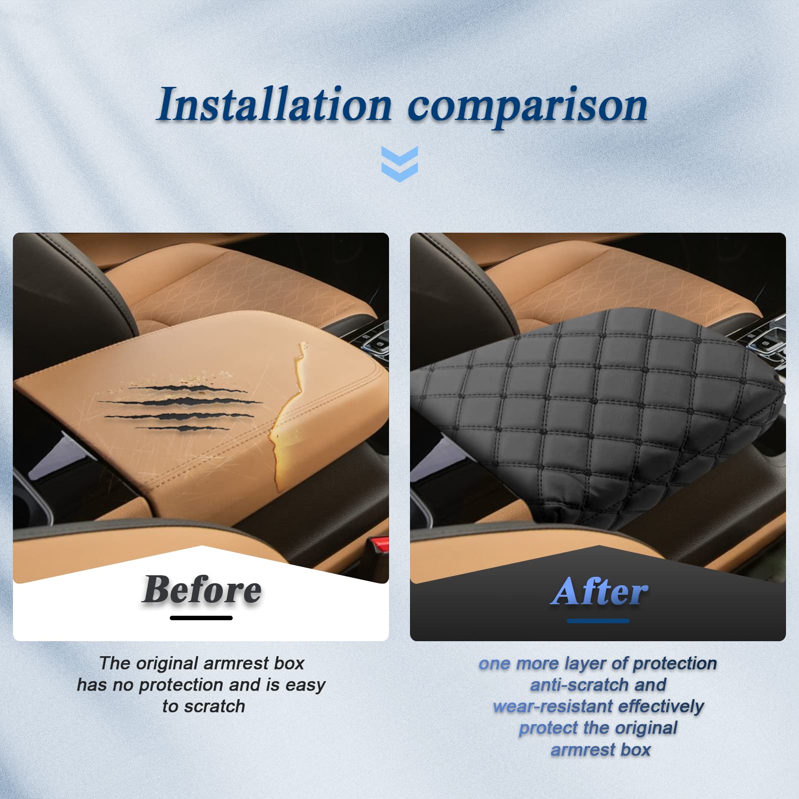 Bibibo For 2024 2025 Kia Carnival Center Console Armrest Cover:Kia Carnival 2025 Accessories 2022-2025 Kia Carnival Ka4 Arm Rest