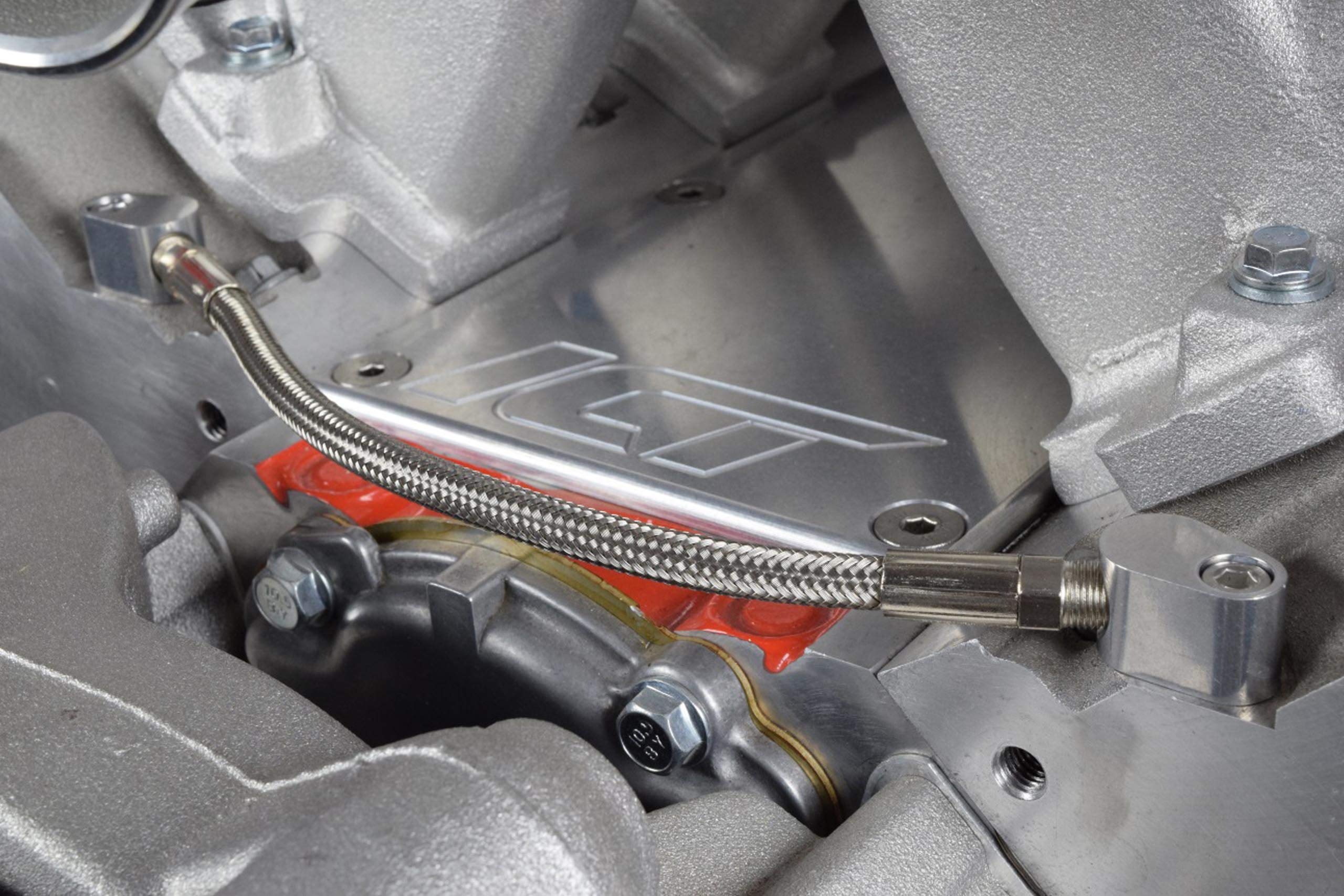 Ict Billet Ls Engine 3-Bolt Dbc Dbw Gen 3 Throttle Body Bypass Steel Braided Hose Kit Coolant Crossover Steam Tube Lsx Ls1 Lm7 L