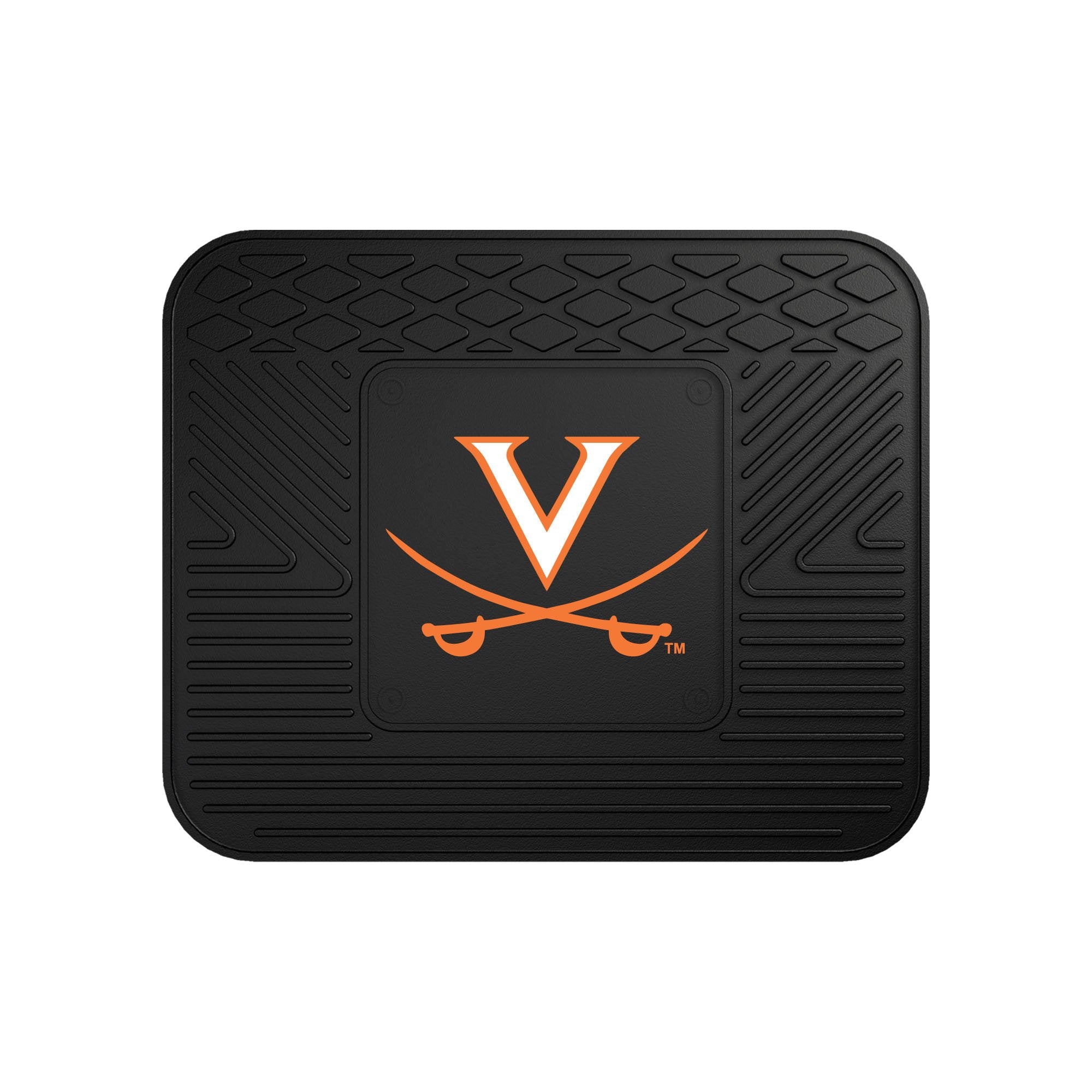 FANMATS 13250 Virginia Cavaliers Back Row Utility Car Mat - 1 Piece - 14in. x 17in., All Weather Protection, Universal Fit, Mold