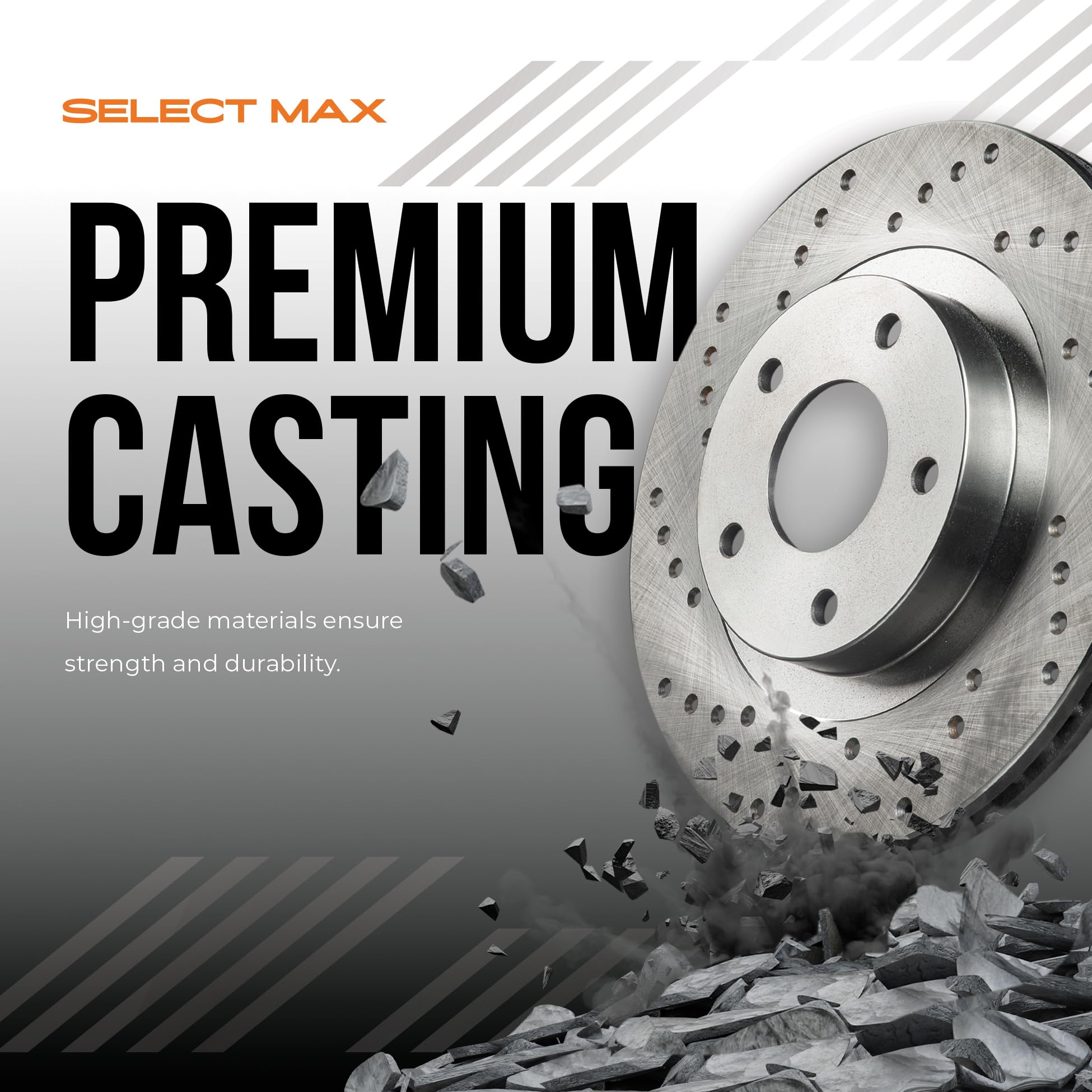Max Advanced Brakes Front Brake Rotors Compatible With 2016 Scion Ia Compatible With 2017 2018 2019 2020 Toyota Yaris Ia Replace