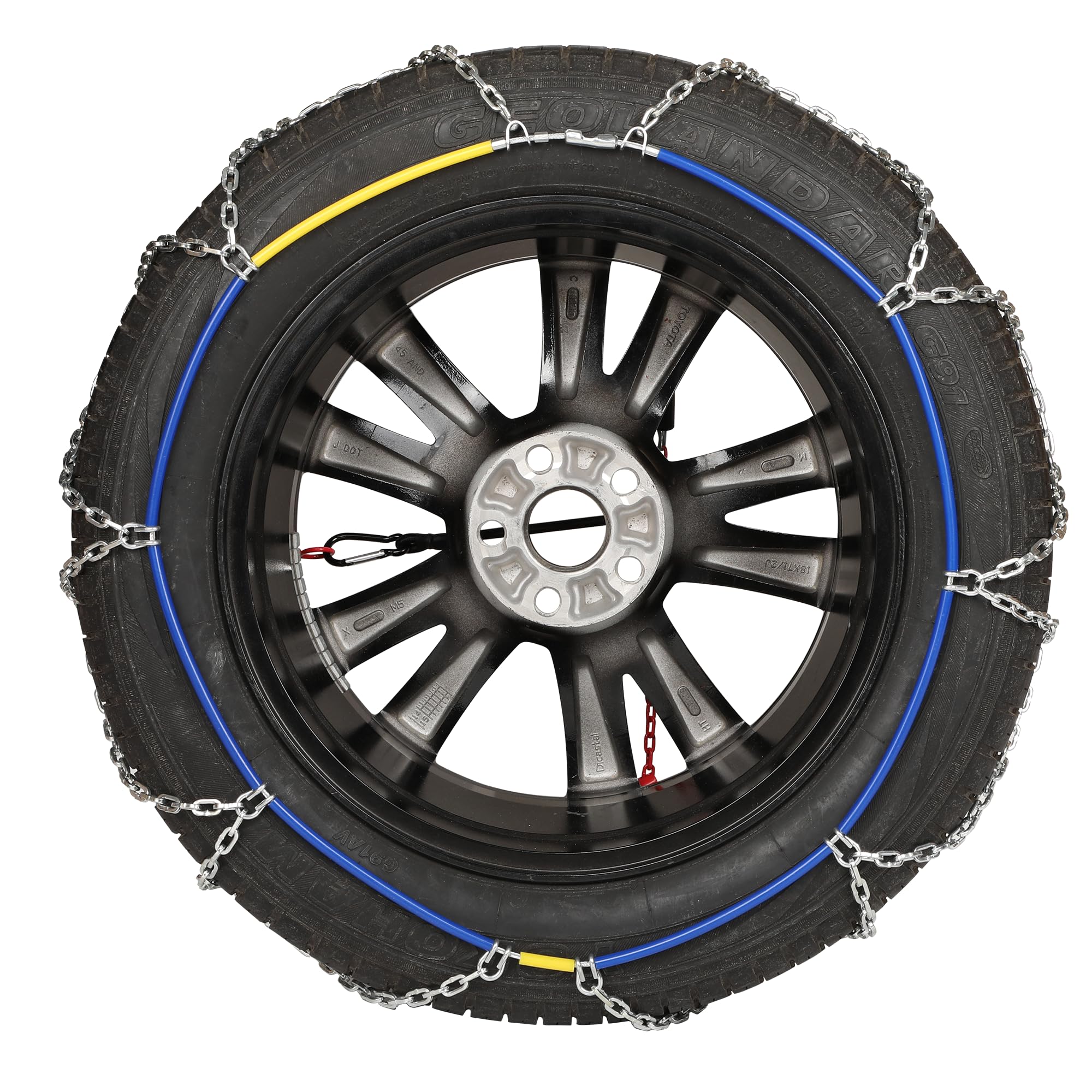 2 Packs Tire Chains Car Anti Slip Snow Chains For Suv/Truck/Car In Snow, Sand, Mud And Ice (Kn120)