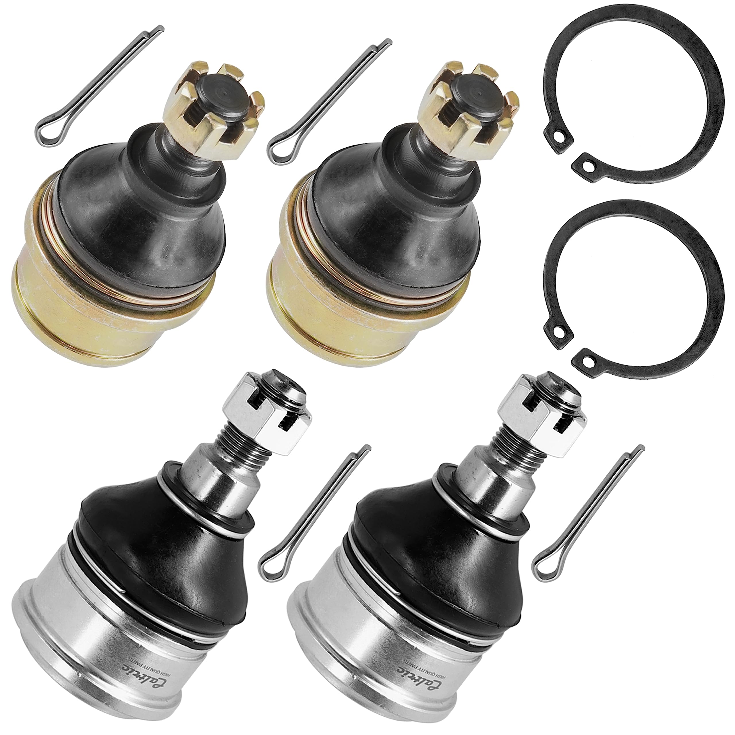 Caltric Front Upper and Lower Ball Joints Compatible with Honda Pioneer 500 SXS500M 2015-2022 / Pioneer 500 SXS500M2 2015-2016