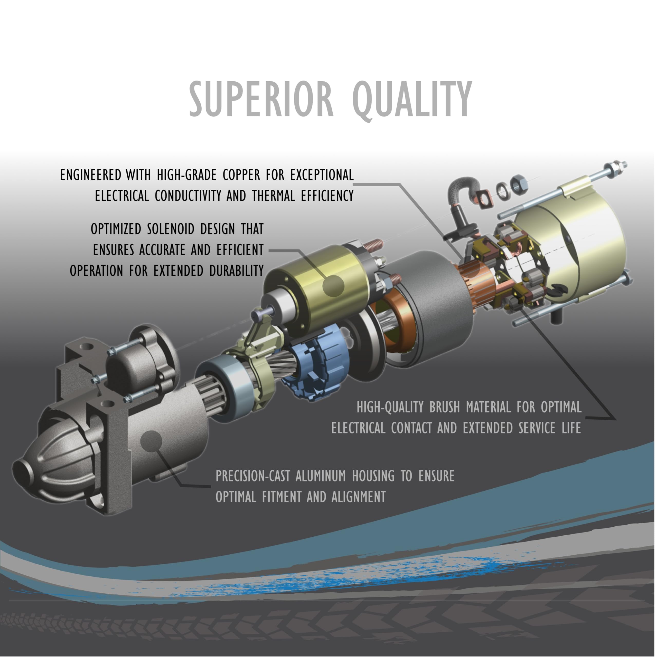 New Starter Compatible With Yamaha 650 700 Wave Runner Super Jet Vxr Wave Venture Marine 9-Spline S13237, 503Sb401, 6M6818000000